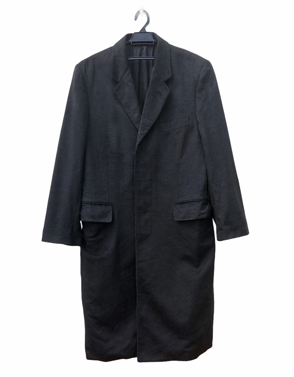 Balmain × Pierre Balmain Black Balmain Tench Coat Wool Pierre Balmain Luxury Size US M / EU 48-50 / 2 - 1 Thumbnail