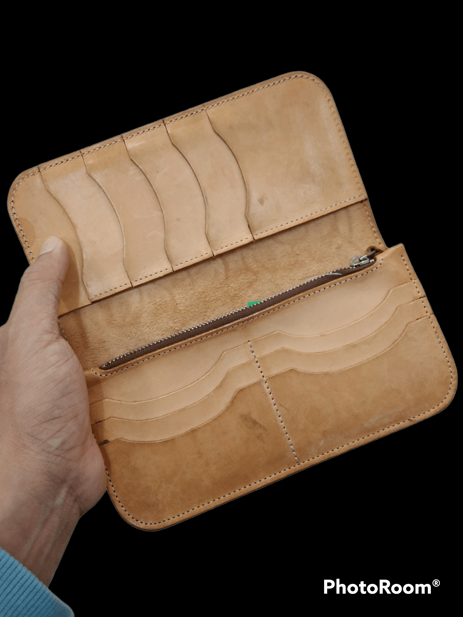 Leather HAND CARVE LEATHER UNBRANDED FLORAL LONG WALLET Size ONE SIZE - 3 Thumbnail