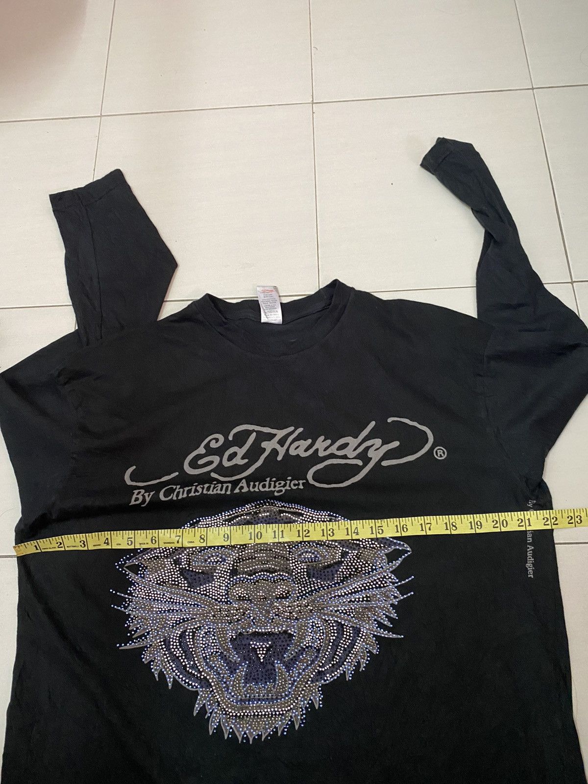 Christian Audigier EdHardy Long Sleeve Tshirt Size XXL / US 16-18 / IT 52-54 - 6 Thumbnail