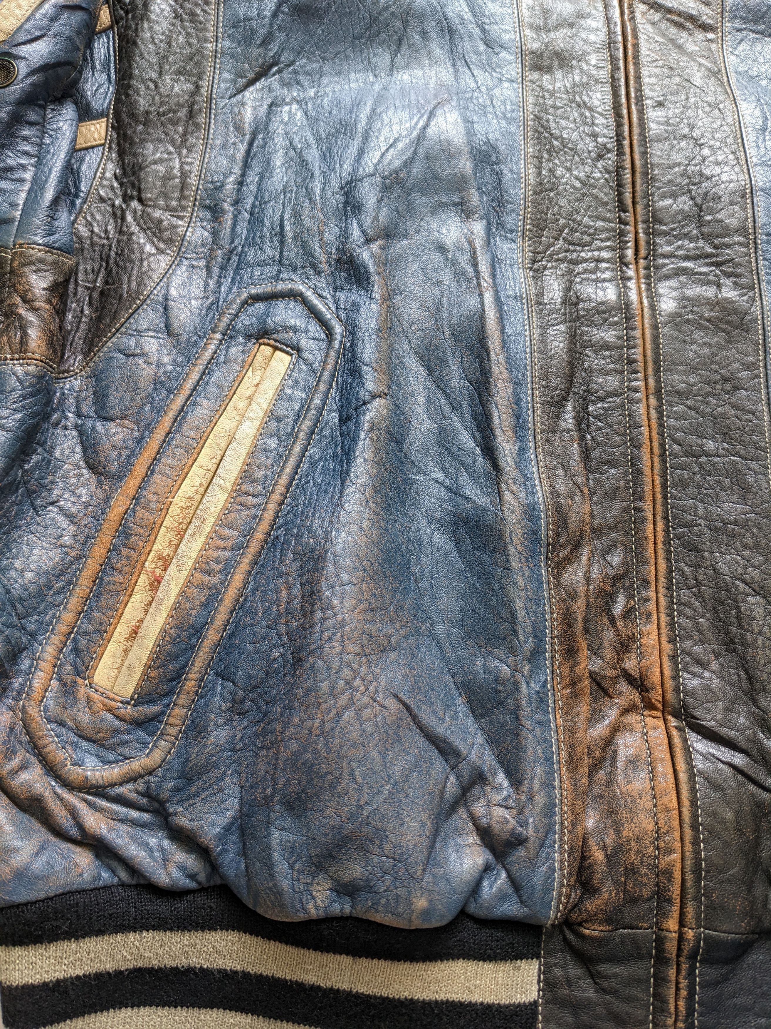 Japanese Brand × Vintage Gacca Vintage Leather Varsity Jacket Size US L / EU 52-54 / 3 - 11 Thumbnail