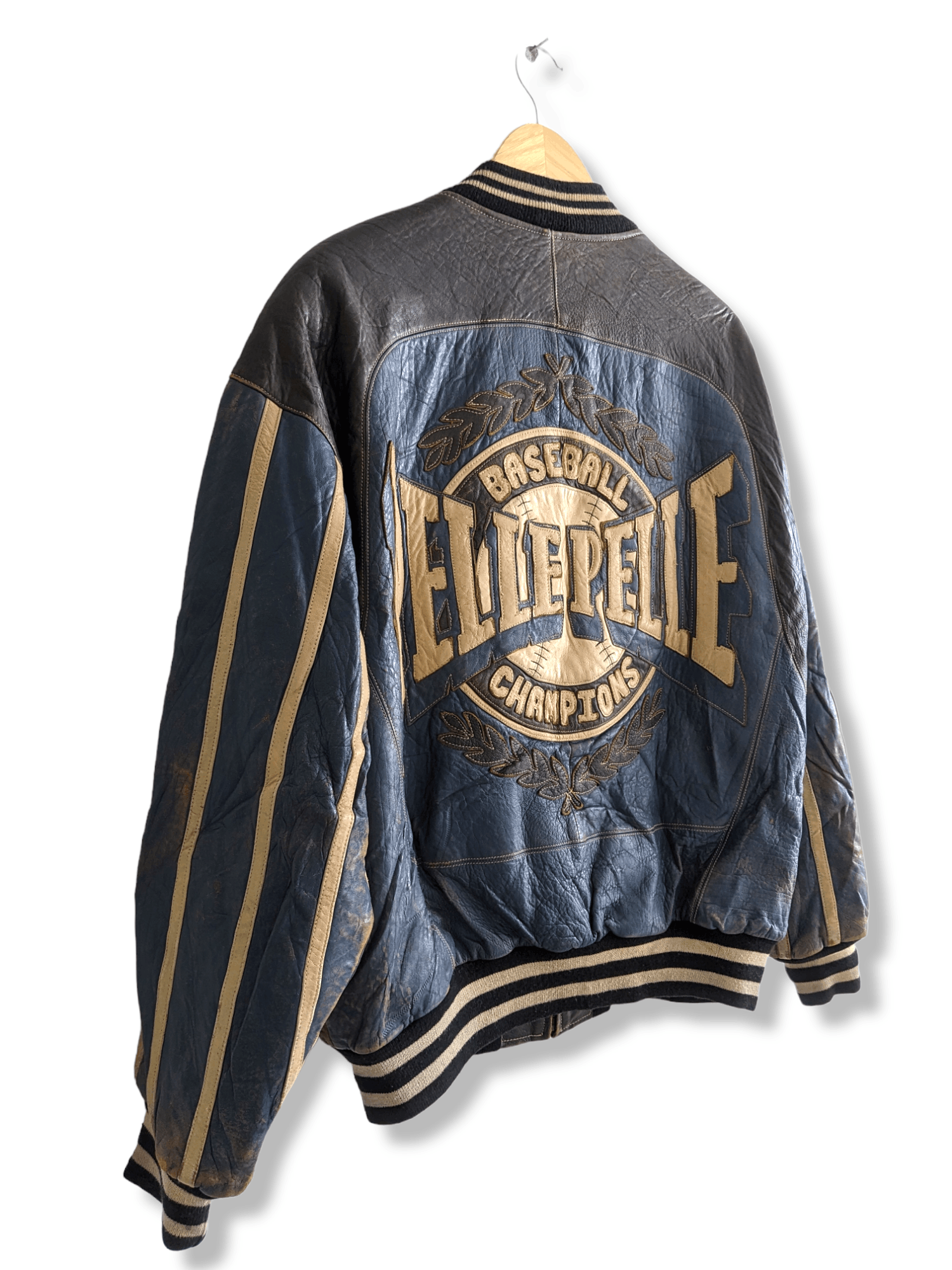 Japanese Brand × Vintage Gacca Vintage Leather Varsity Jacket Size US L / EU 52-54 / 3 - 3 Thumbnail