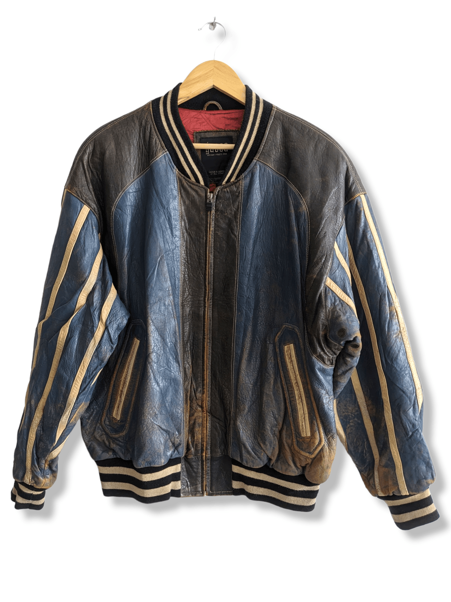 Japanese Brand × Vintage Gacca Vintage Leather Varsity Jacket Size US L / EU 52-54 / 3 - 2 Thumbnail