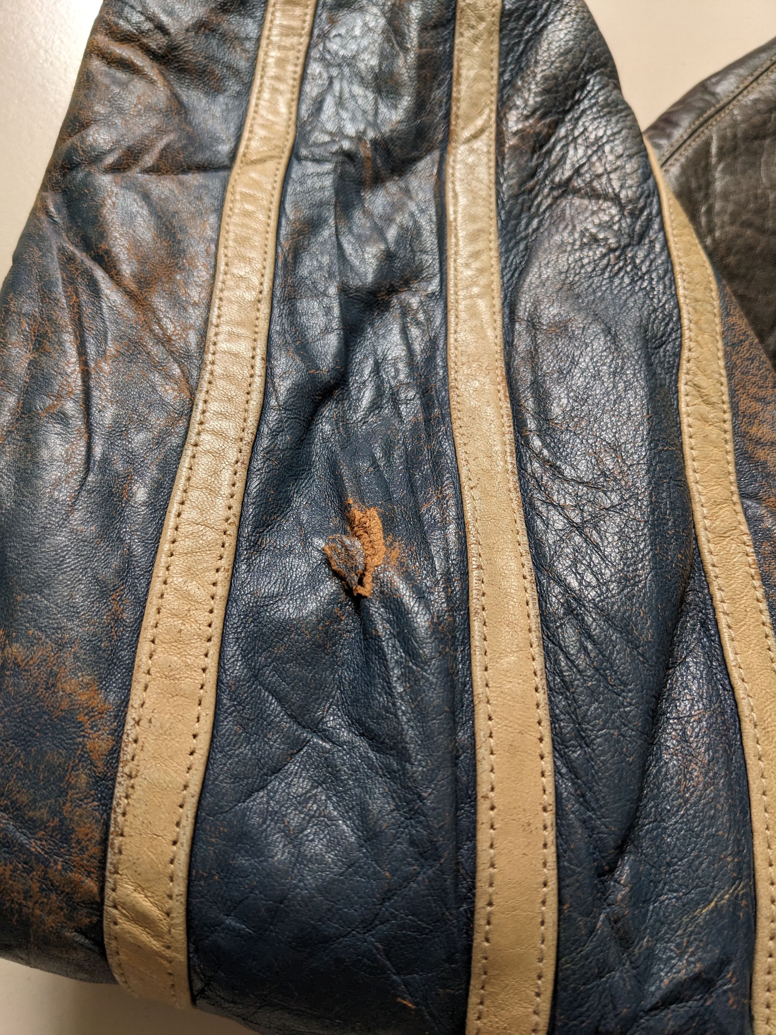 Japanese Brand × Vintage Gacca Vintage Leather Varsity Jacket Size US L / EU 52-54 / 3 - 15 Thumbnail