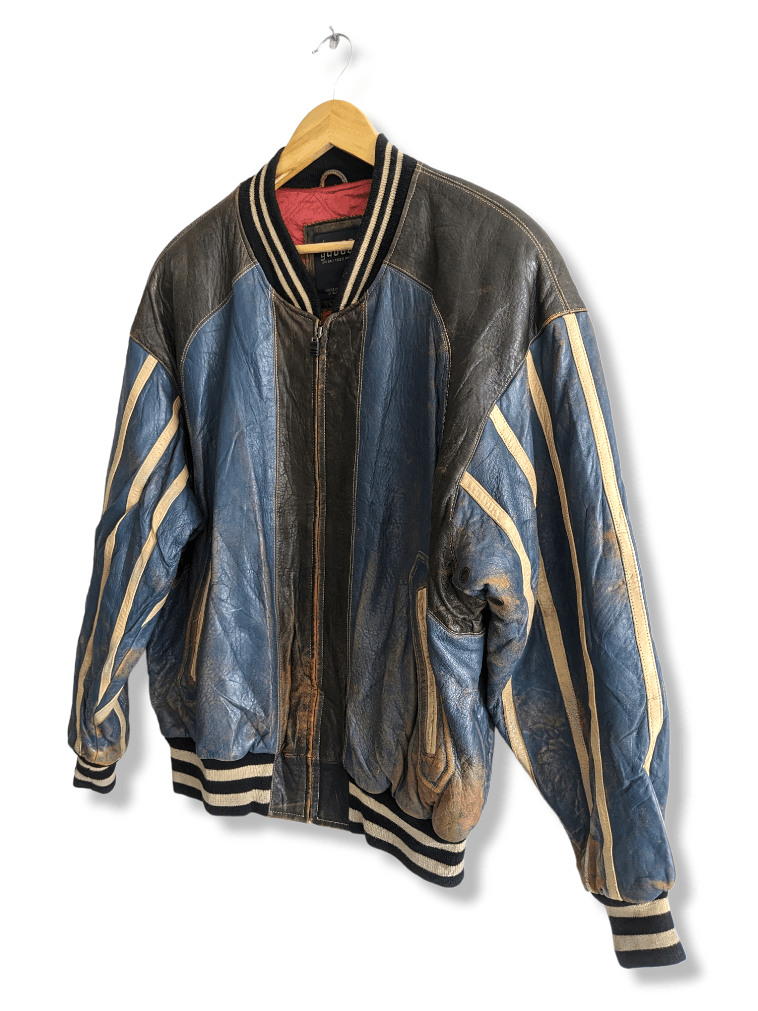 Japanese Brand × Vintage Gacca Vintage Leather Varsity Jacket Size US L / EU 52-54 / 3 - 5 Thumbnail