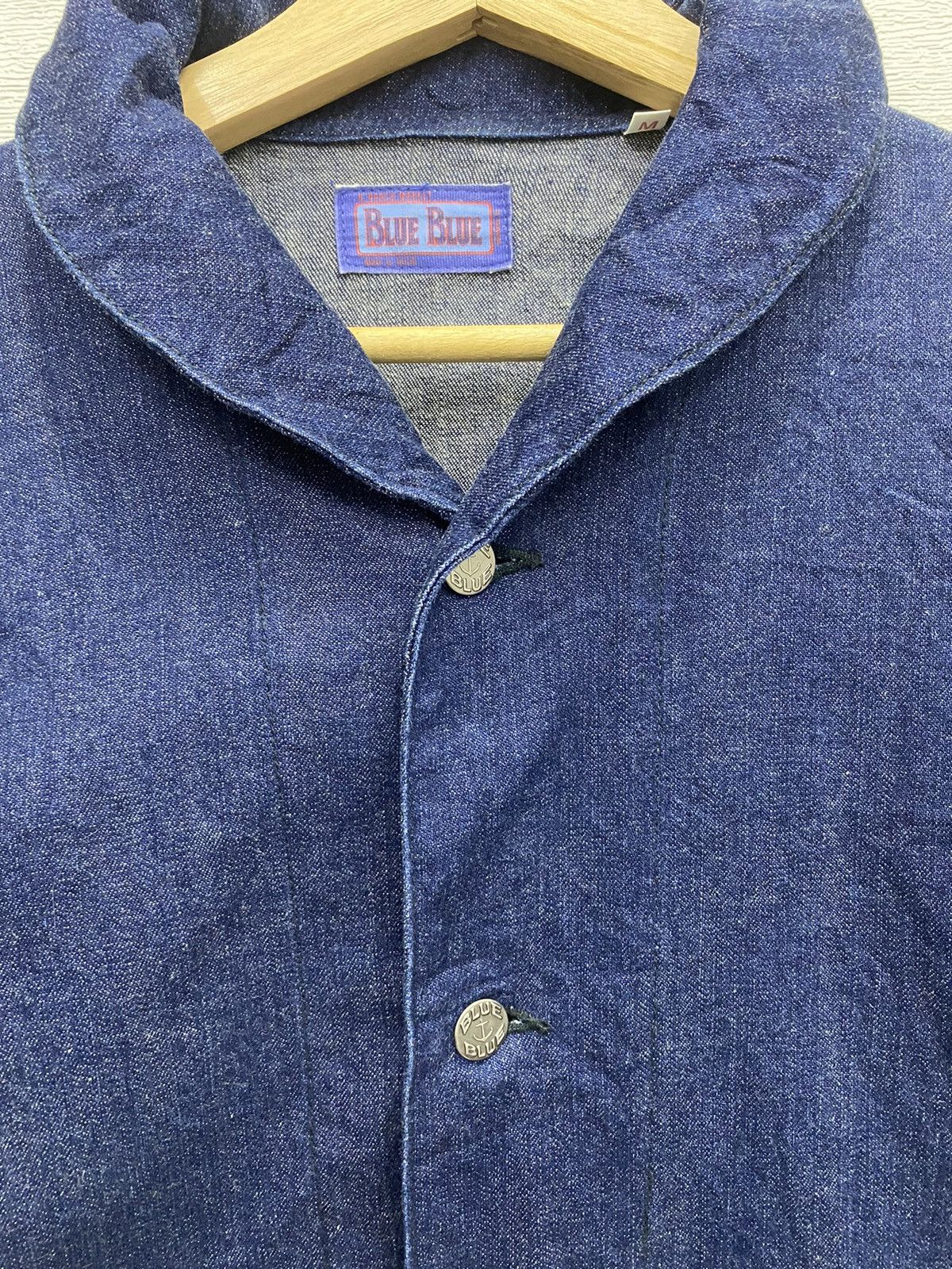 Blue Blue Japan 🔥BLUE BLUE JAPAN H. RANCH MARKET DENIM BUTTON CHORE JACKET Size US M / EU 48-50 / 2 - 10 Thumbnail
