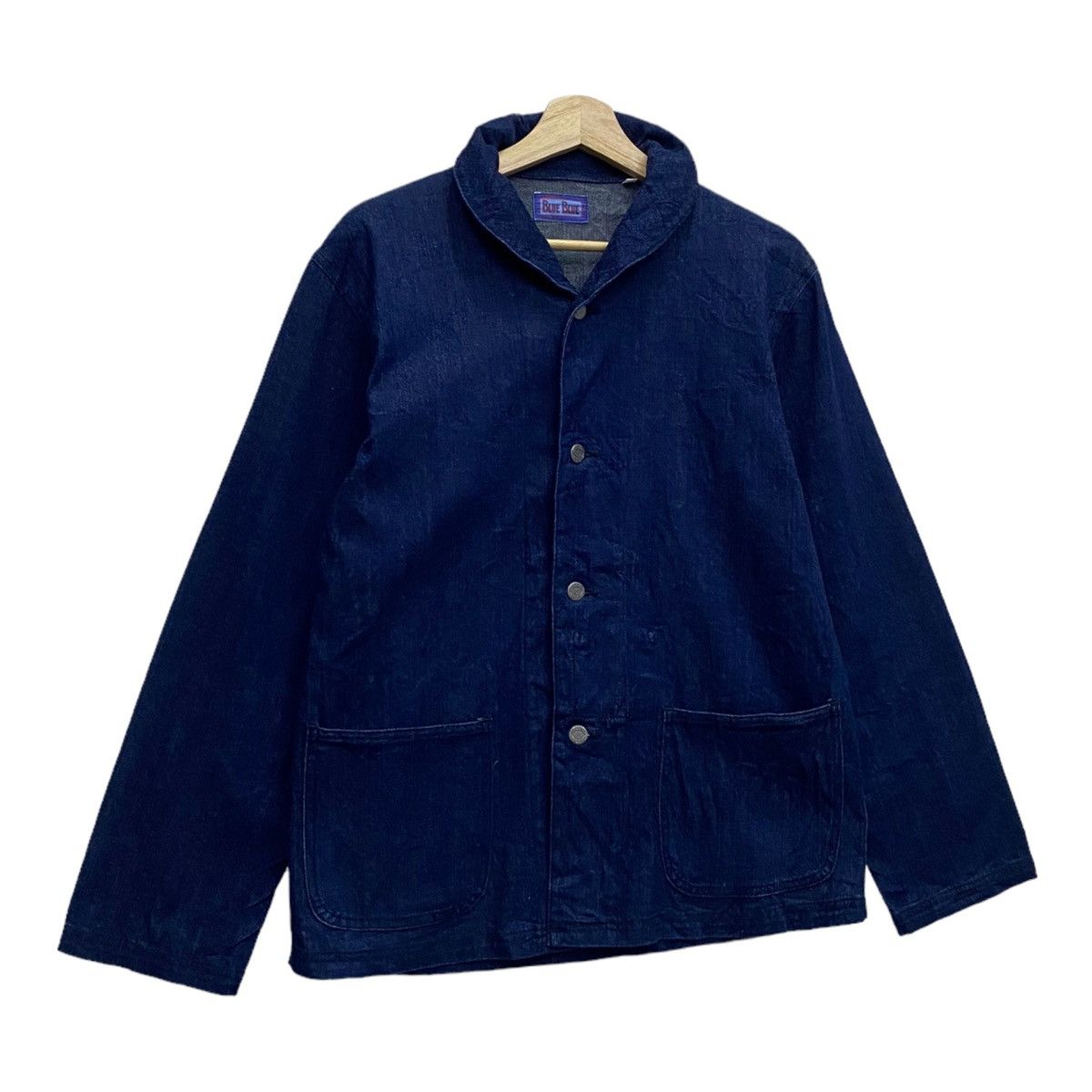 Blue Blue Japan 🔥BLUE BLUE JAPAN H. RANCH MARKET DENIM BUTTON CHORE JACKET Size US M / EU 48-50 / 2 - 4 Thumbnail