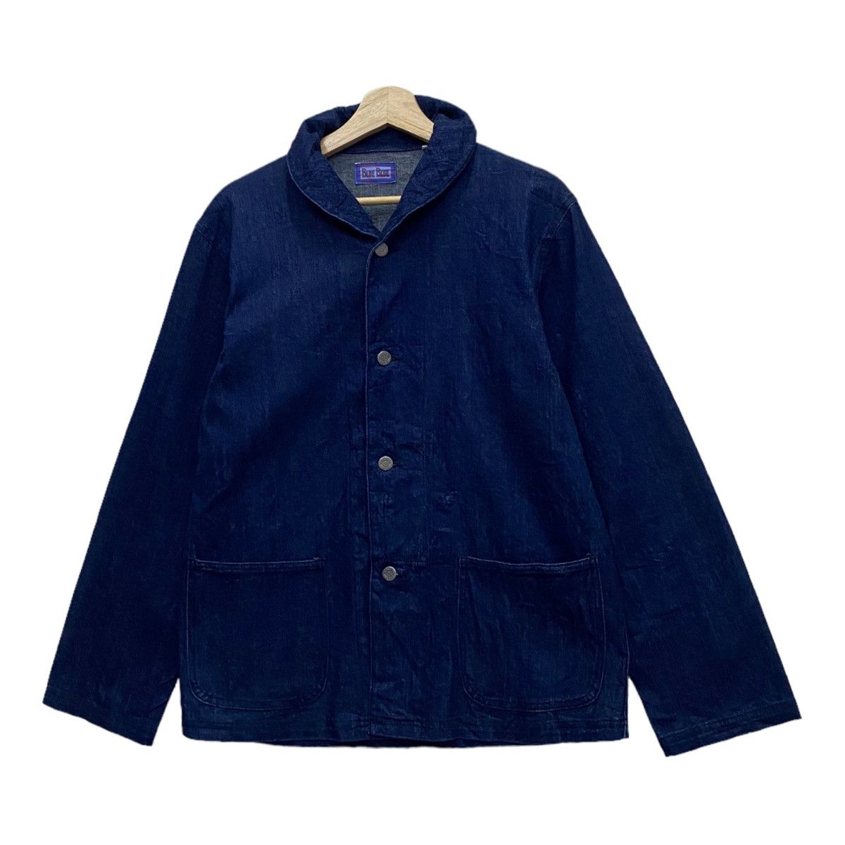 Blue Blue Japan 🔥BLUE BLUE JAPAN H. RANCH MARKET DENIM BUTTON CHORE JACKET Size US M / EU 48-50 / 2 - 5 Thumbnail