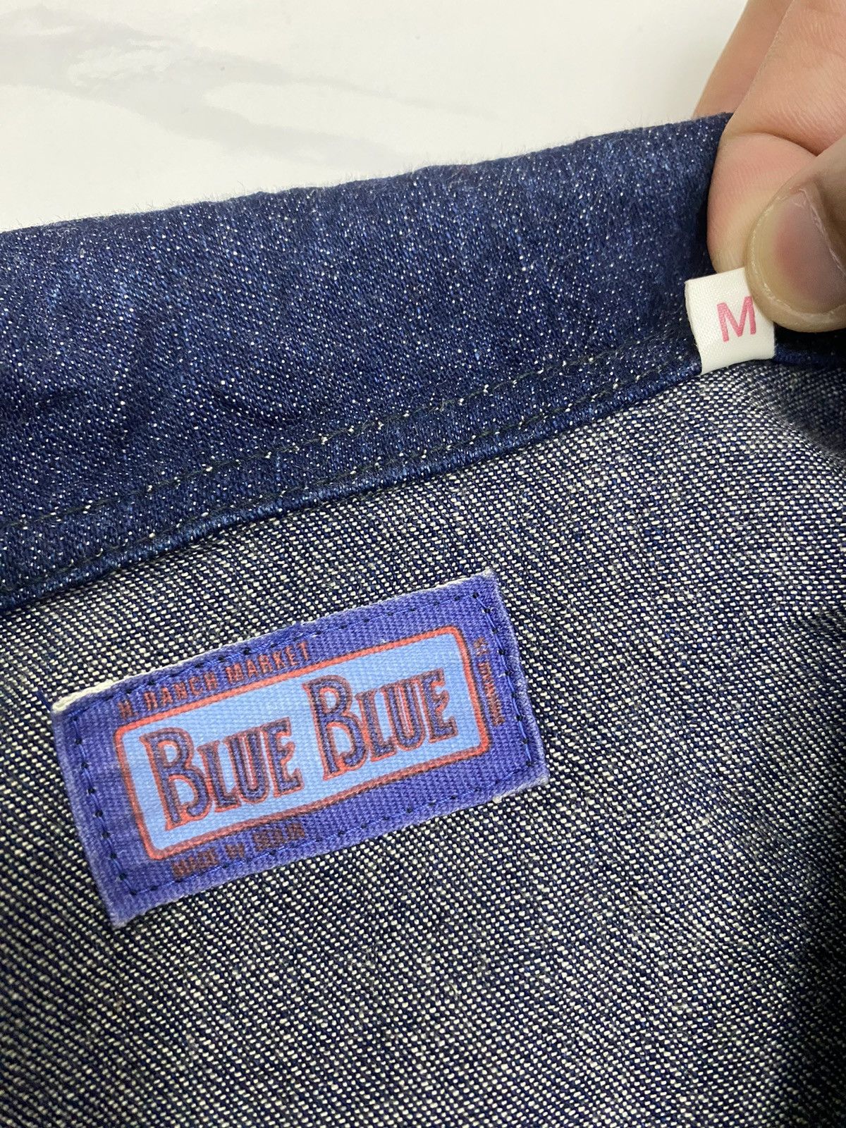 Blue Blue Japan 🔥BLUE BLUE JAPAN H. RANCH MARKET DENIM BUTTON CHORE JACKET Size US M / EU 48-50 / 2 - 12 Thumbnail