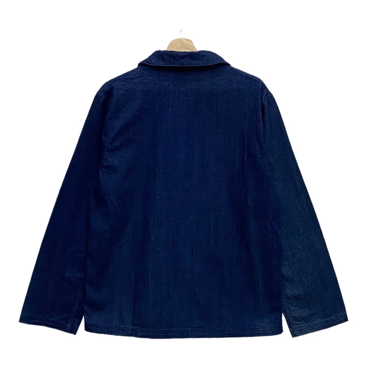 Blue Blue Japan 🔥BLUE BLUE JAPAN H. RANCH MARKET DENIM BUTTON CHORE JACKET Size US M / EU 48-50 / 2 - 6 Thumbnail