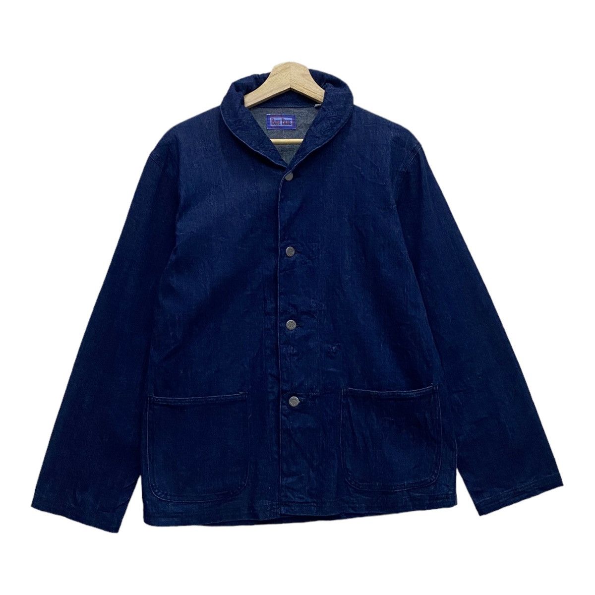 ?BLUE BLUE JAPAN H. RANCH MARKET DENIM BUTTON CHORE JACKET