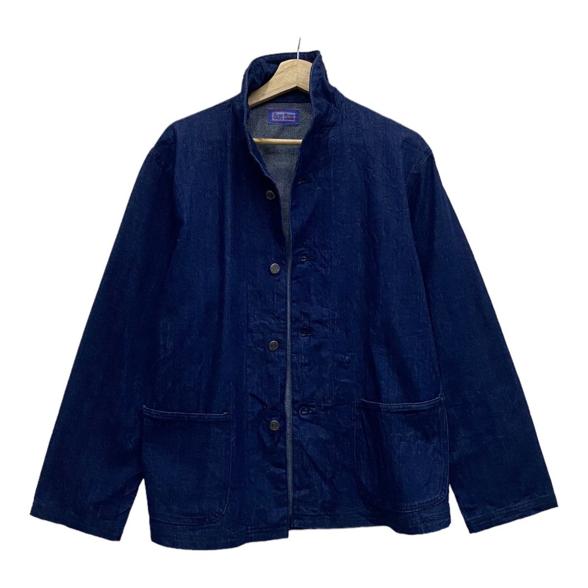 Blue Blue Japan 🔥BLUE BLUE JAPAN H. RANCH MARKET DENIM BUTTON CHORE JACKET Size US M / EU 48-50 / 2 - 3 Thumbnail
