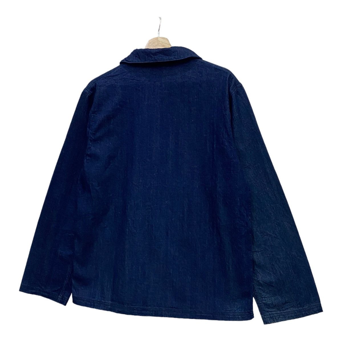Blue Blue Japan 🔥BLUE BLUE JAPAN H. RANCH MARKET DENIM BUTTON CHORE JACKET Size US M / EU 48-50 / 2 - 8 Thumbnail