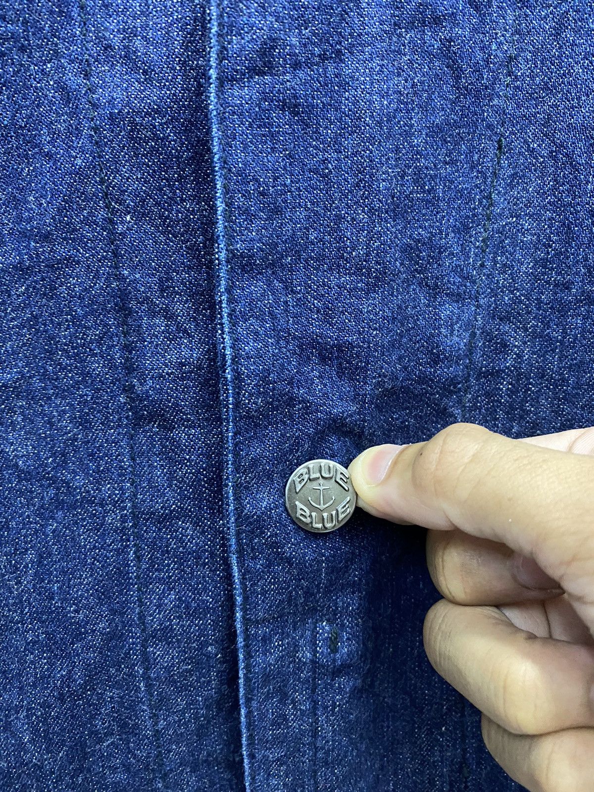 Blue Blue Japan 🔥BLUE BLUE JAPAN H. RANCH MARKET DENIM BUTTON CHORE JACKET Size US M / EU 48-50 / 2 - 11 Thumbnail