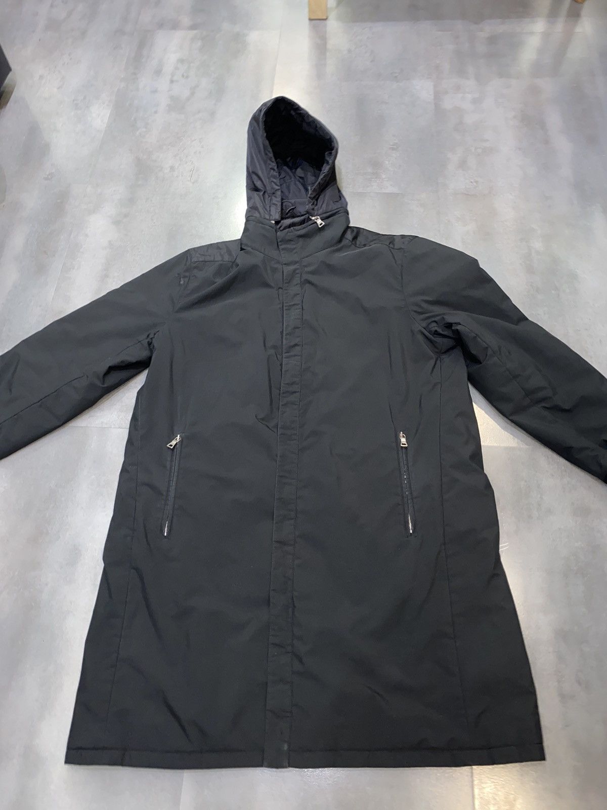 Prada AW09 Prada Reversible Technical Black Hooded Parka Size US XL / EU 56 / 4 - 12 Thumbnail