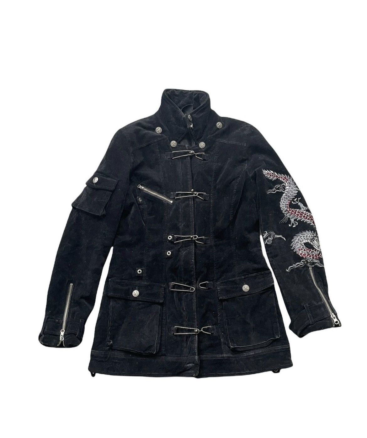 image of Sukajan Souvenir Jacket x Vintage Stealsvintage Ozz On Sukajan Dragon Jacket in Black (Size Small)