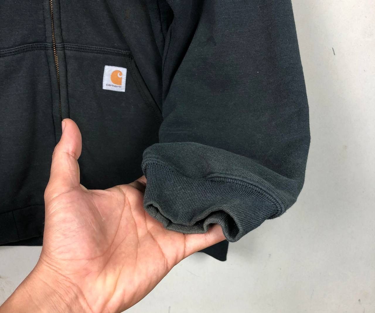 Carhartt × Vintage Baggy Style Vintage 90s Carhatt Hoodie Sweatshirt Size US L / EU 52-54 / 3 - 6 Thumbnail