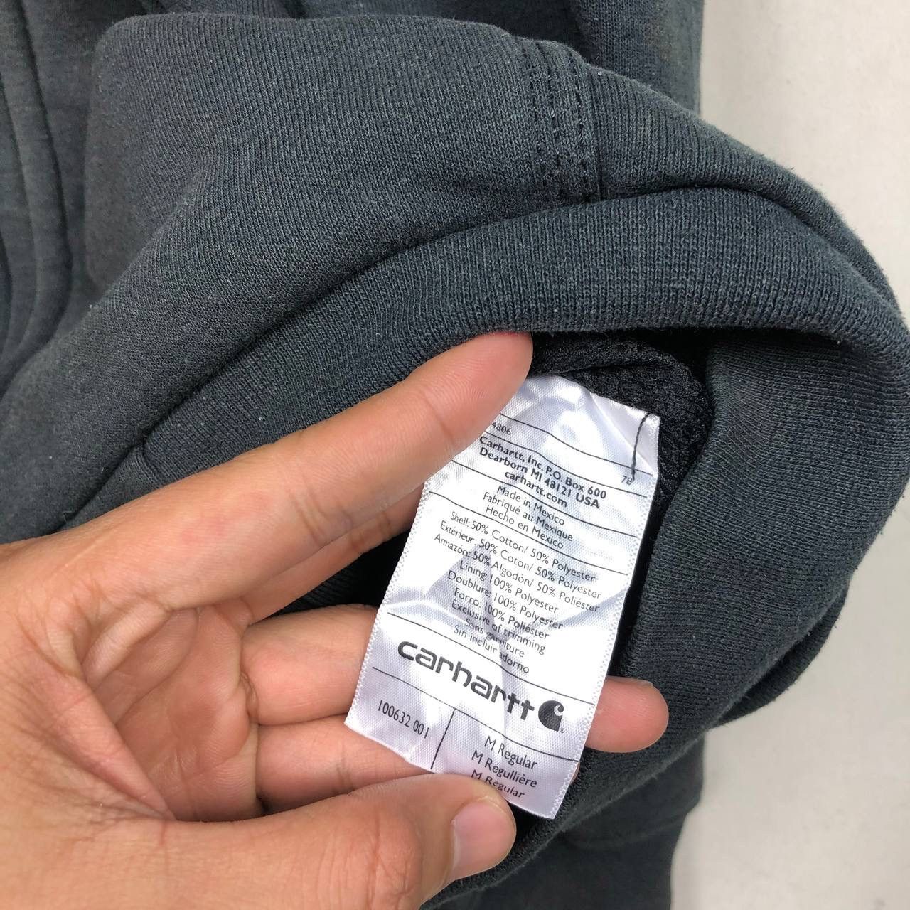 Carhartt × Vintage Baggy Style Vintage 90s Carhatt Hoodie Sweatshirt Size US L / EU 52-54 / 3 - 9 Thumbnail