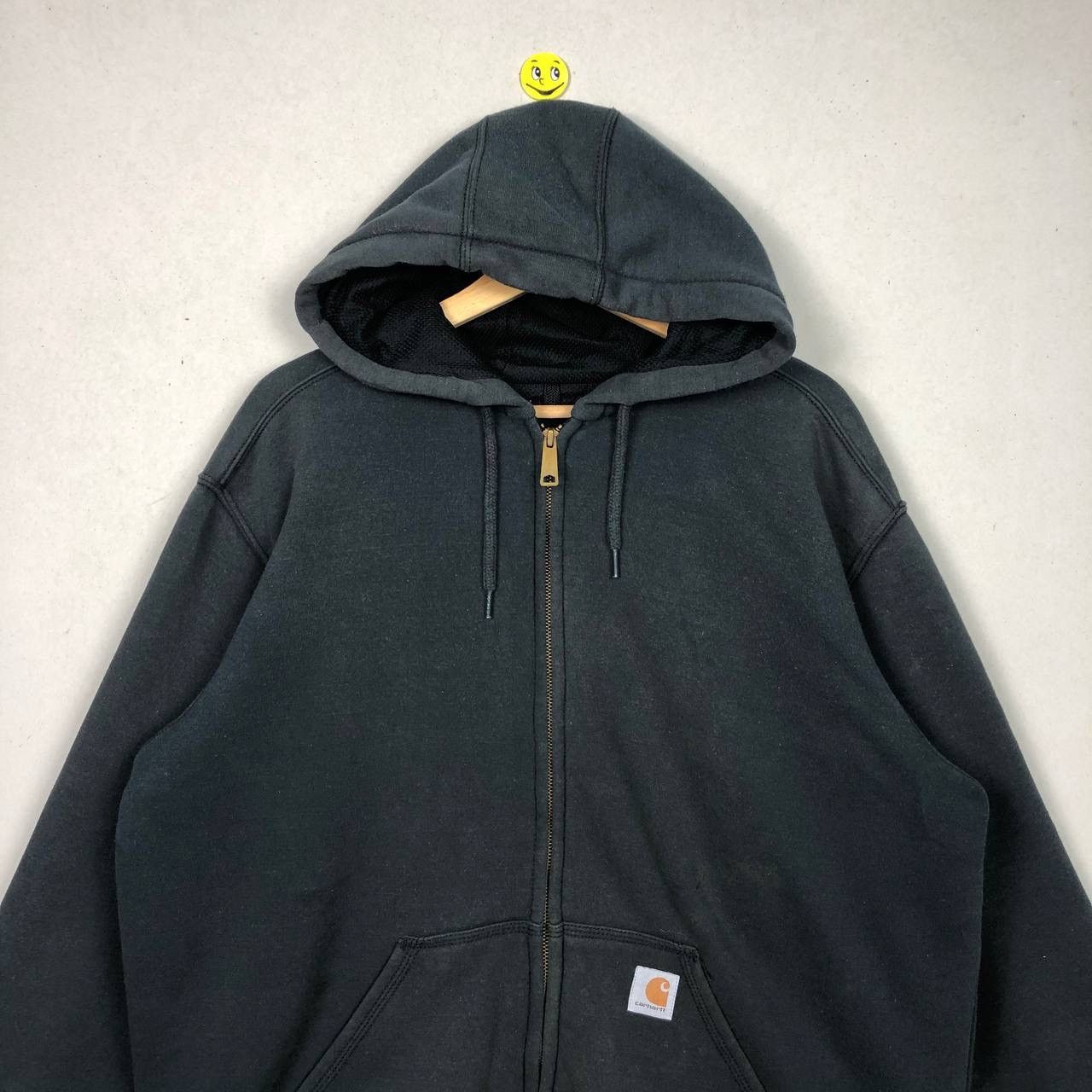 Carhartt × Vintage Baggy Style Vintage 90s Carhatt Hoodie Sweatshirt Size US L / EU 52-54 / 3 - 3 Thumbnail