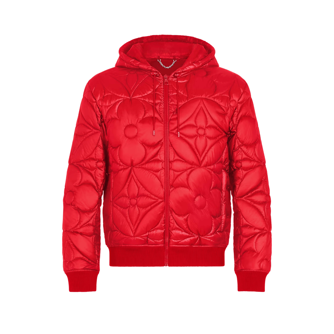限定コラボ♪【LV x NBA】Strategic Flowers Quilted Hoodie LV x NBA STRATEGIC FLOWERS QUILTED HOODIE Size: XXL (Fits
