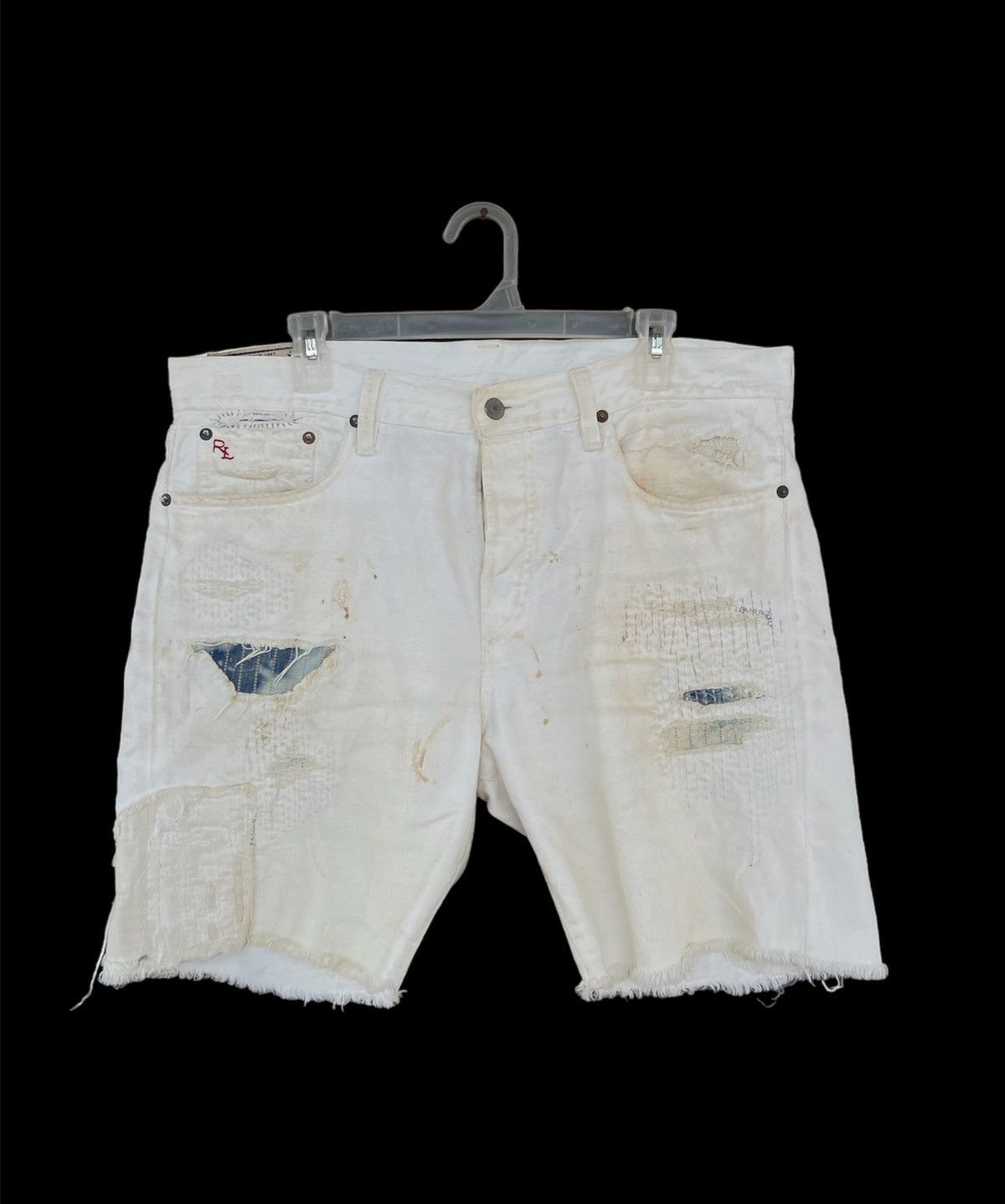Ralph Lauren Vintage Polo Ralph Lauren denime short distressed design Size US 36 / EU 52 - 1 Thumbnail