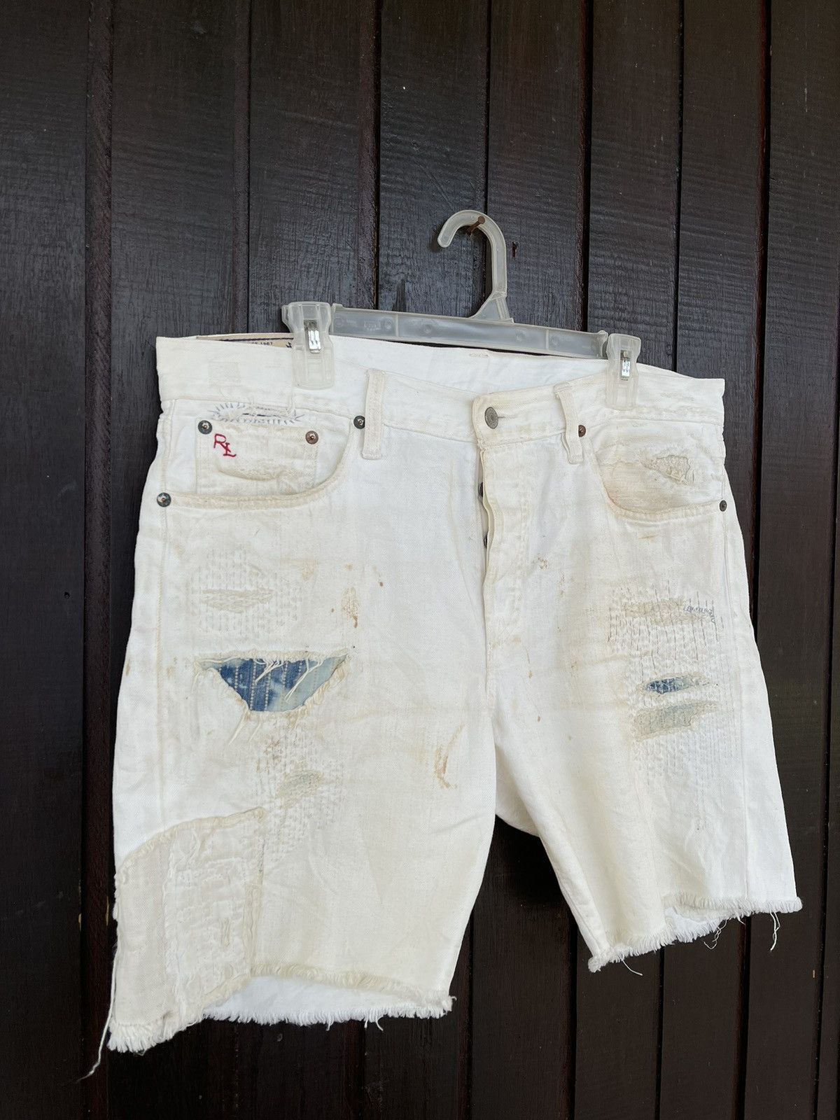Ralph Lauren Vintage Polo Ralph Lauren denime short distressed design Size US 36 / EU 52 - 3 Thumbnail