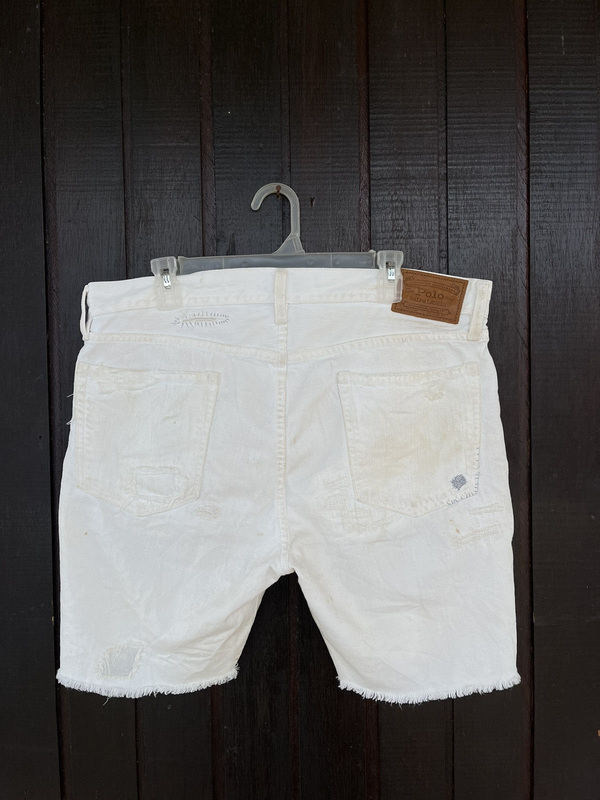 Ralph Lauren Vintage Polo Ralph Lauren denime short distressed design Size US 36 / EU 52 - 10 Thumbnail