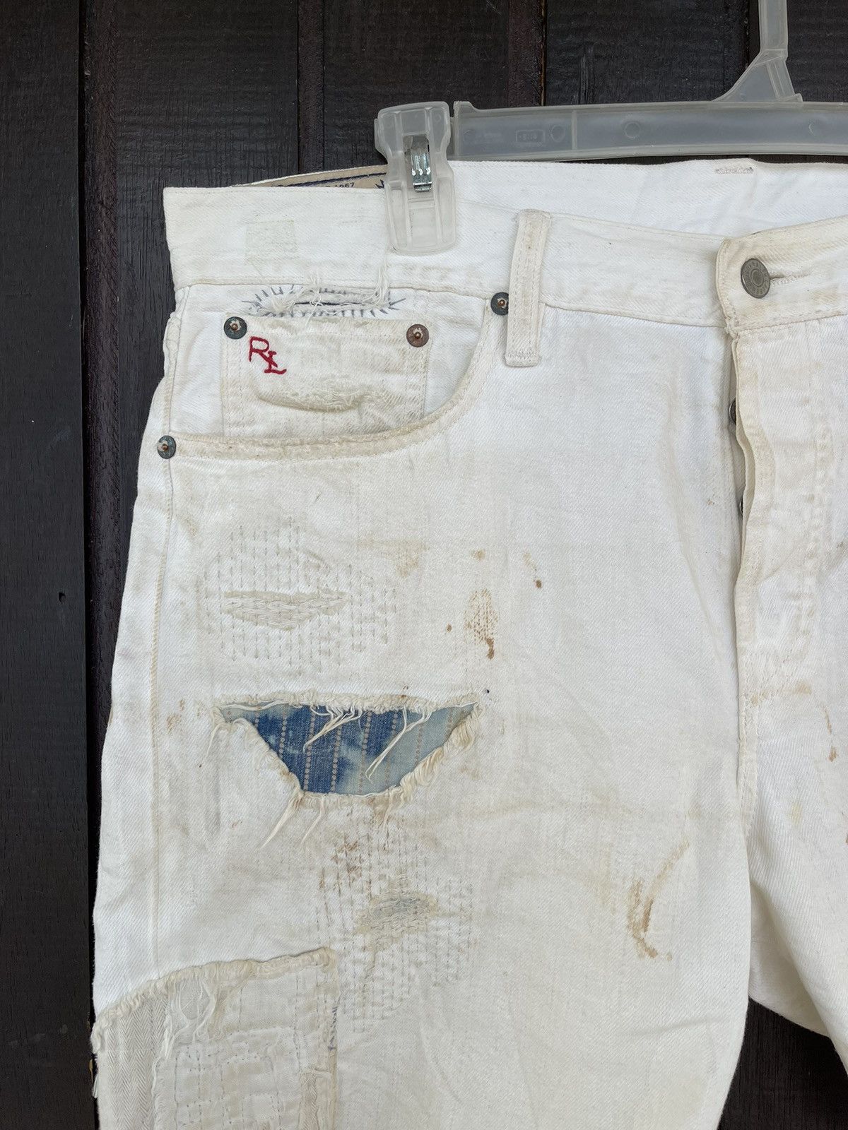 Ralph Lauren Vintage Polo Ralph Lauren denime short distressed design Size US 36 / EU 52 - 4 Thumbnail
