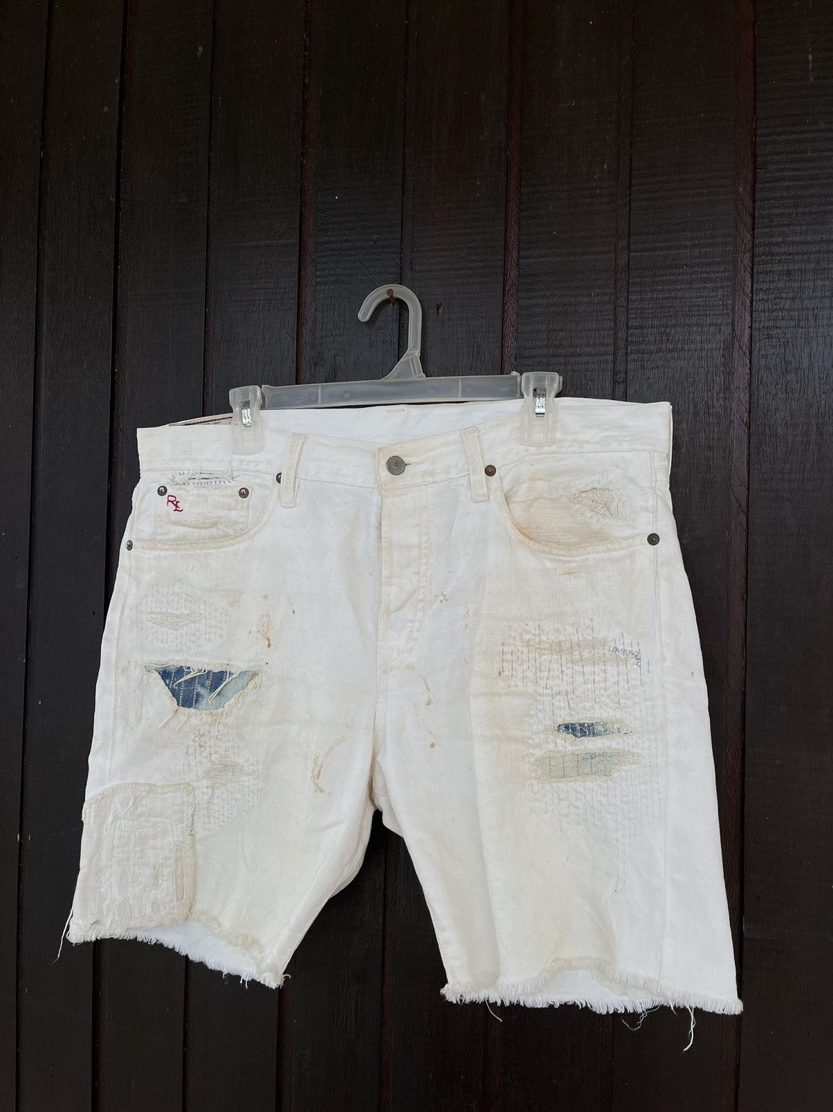 Ralph Lauren Vintage Polo Ralph Lauren denime short distressed design Size US 36 / EU 52 - 2 Thumbnail