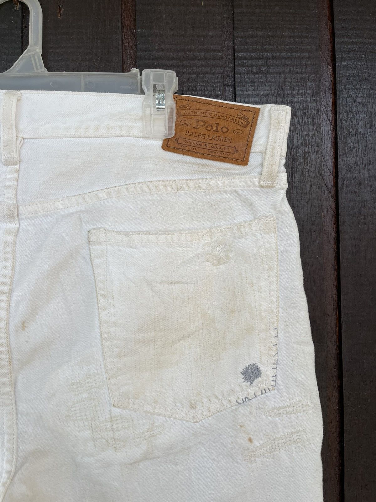 Ralph Lauren Vintage Polo Ralph Lauren denime short distressed design Size US 36 / EU 52 - 12 Thumbnail