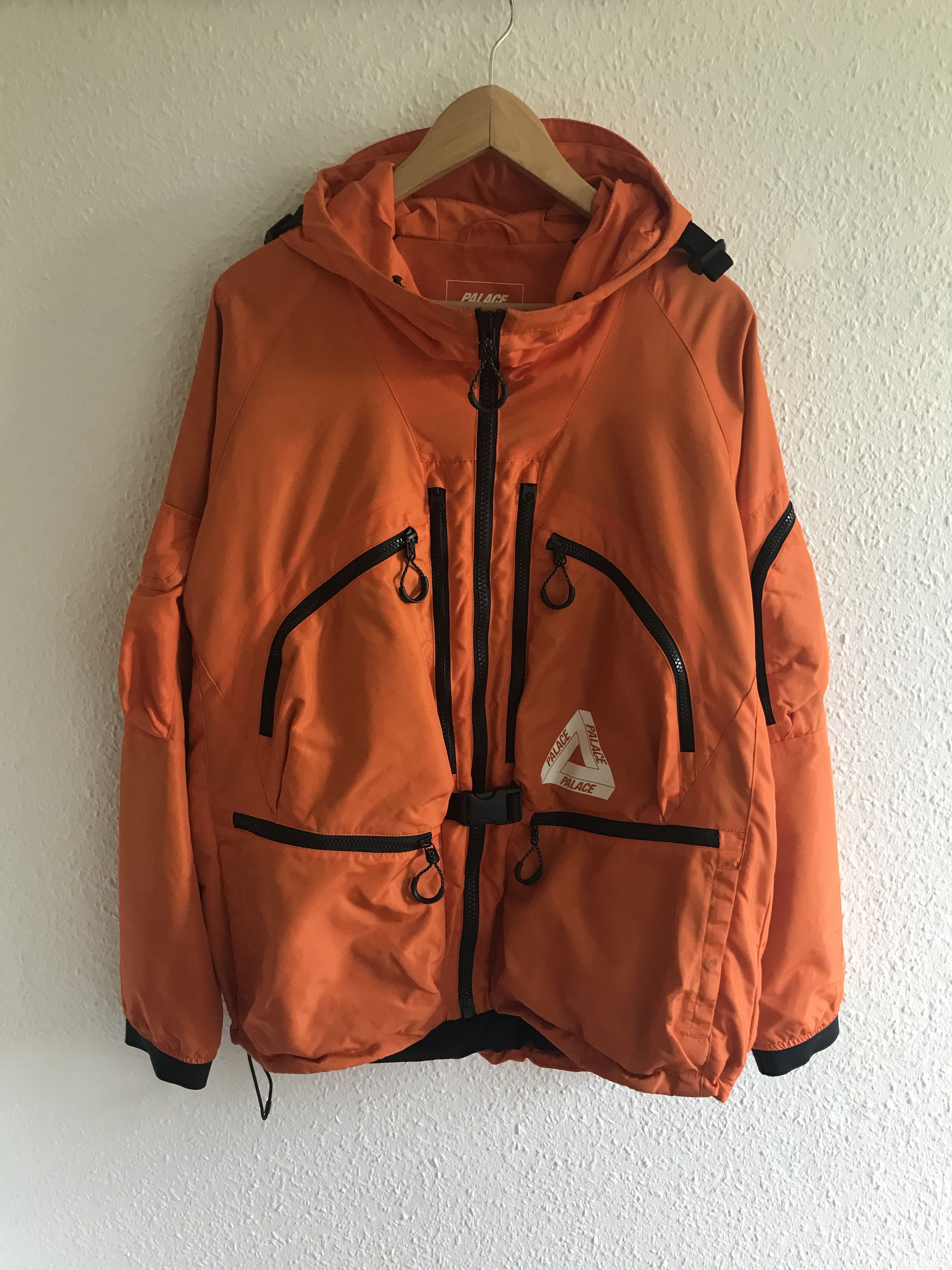 image of Palace Ballistic Jacket in Orange, Men's (Size Medium)