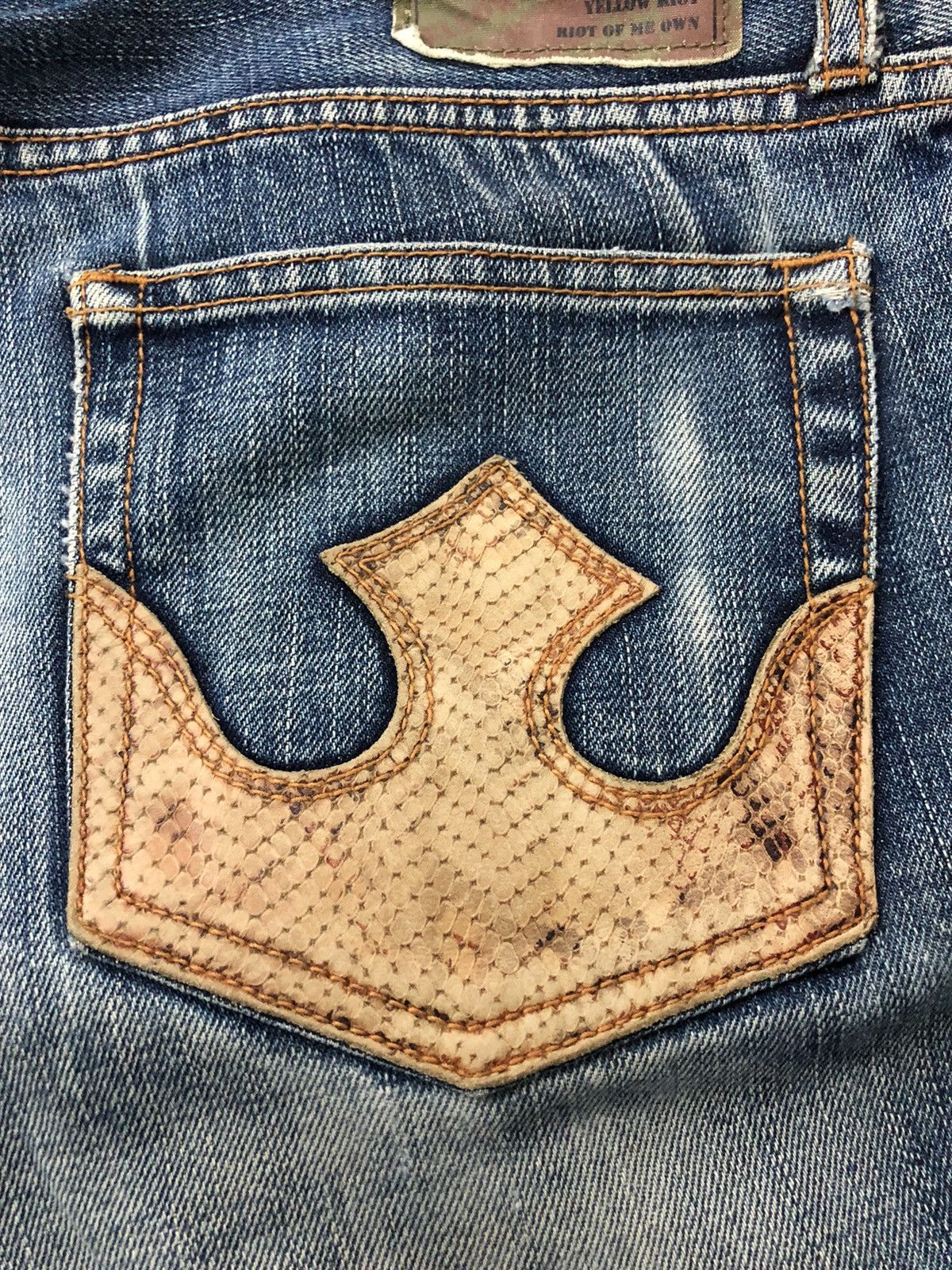 PPFM 2006 PPFM- Yellow Riot distressed denim jeans Size US 32 / EU 48 - 11 Thumbnail