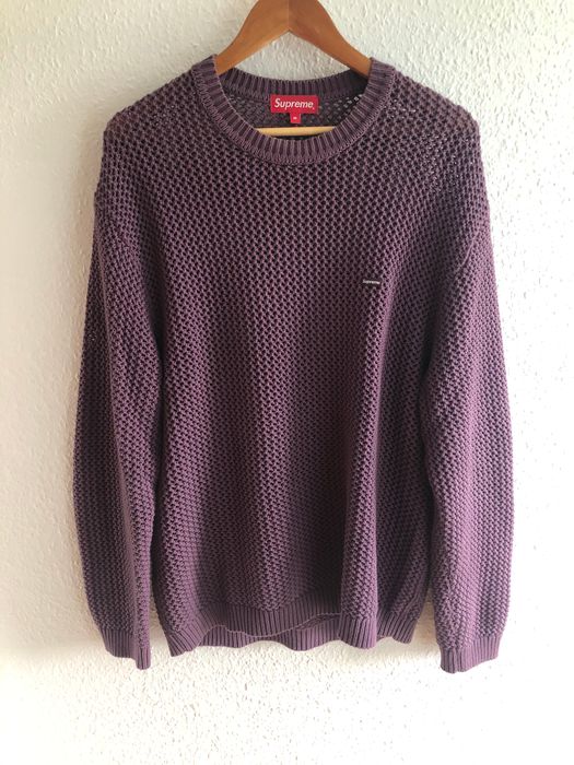 Supreme SS 22 Open Knit Small Box Sweater | Grailed