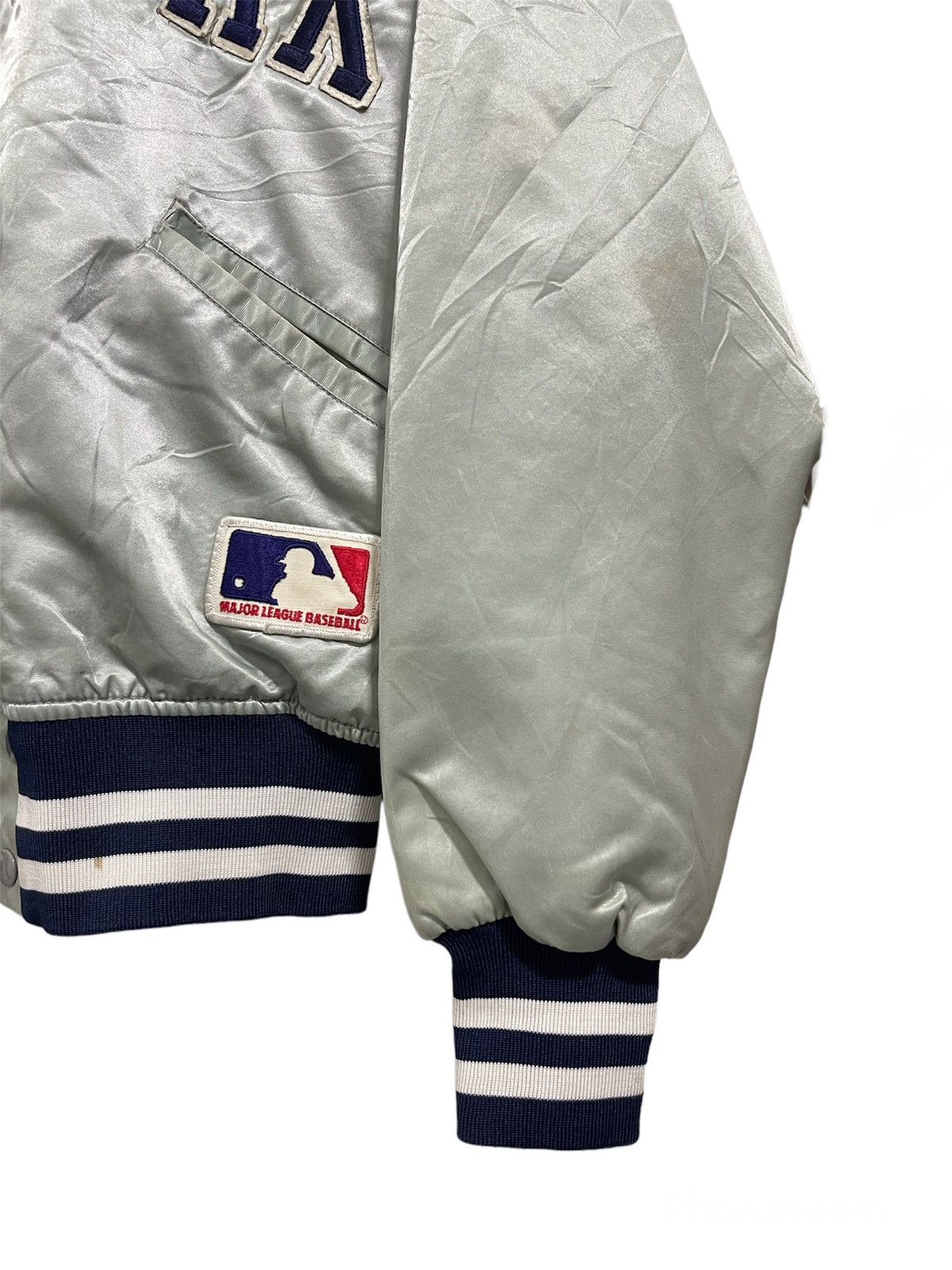 MLB VINTAGE YANKEES NEW YORK MLB SATIN VARSITY DISTRESSED JACKET Size US M / EU 48-50 / 2 - 3 Thumbnail