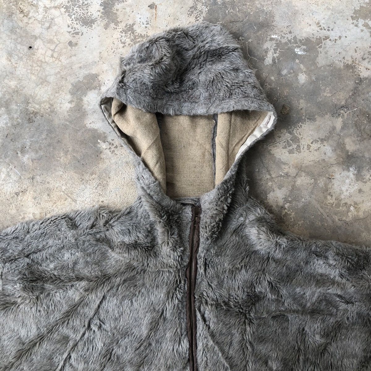 Designer × Japanese Brand Jane More faux fur pancho with hoodie Size US M / EU 48-50 / 2 - 2 Thumbnail
