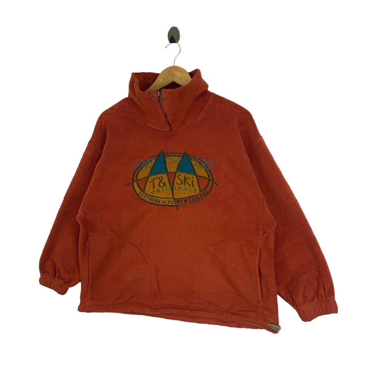Vintage T&SKI Southern Alps New Zealand Outdoor Fleece Sweatshirt Size US M / EU 48-50 / 2 - 3 Thumbnail