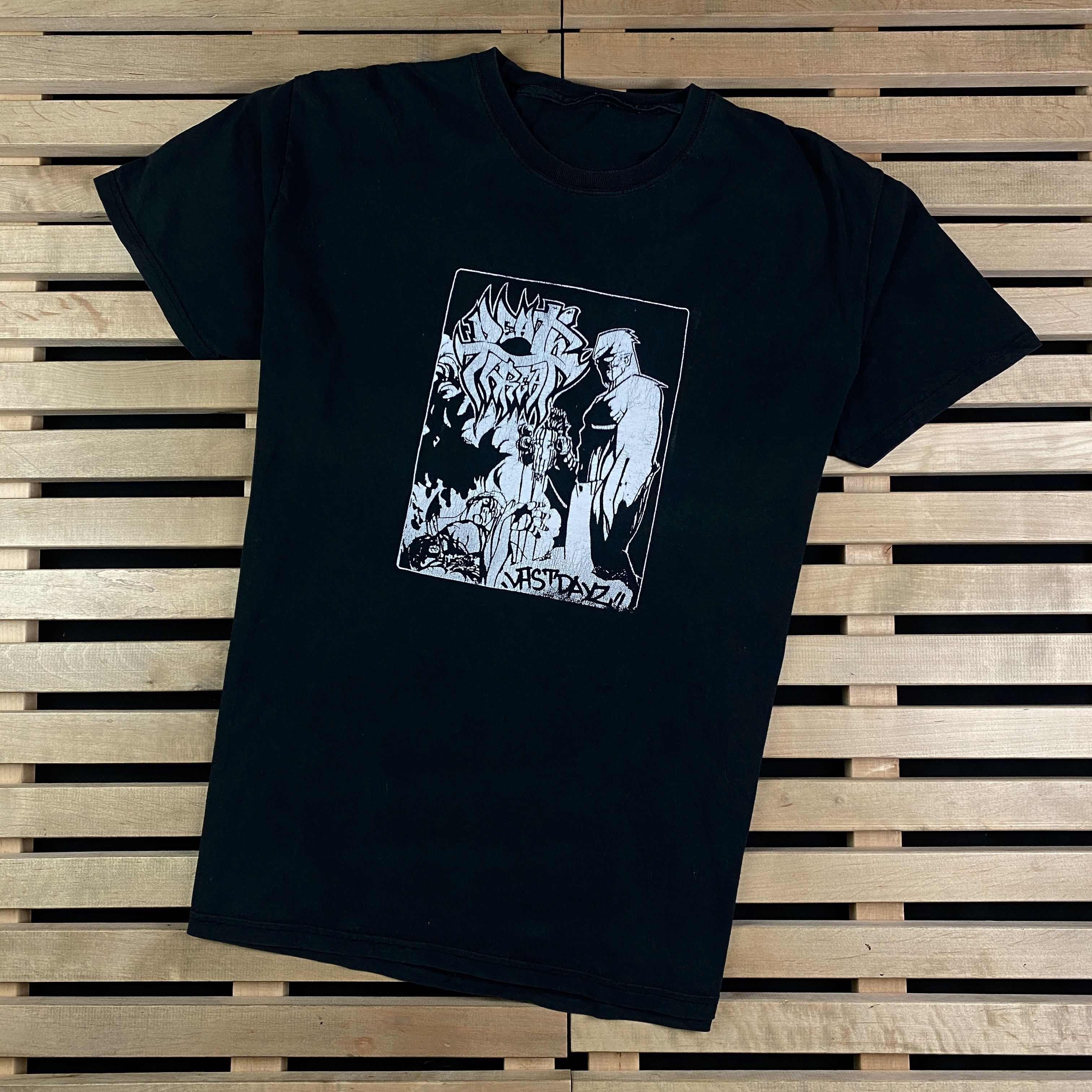 Band Tees × Vintage Mens Vintage T Shirt Last Dayz Size L Size US L / EU 52-54 / 3 - 1 Thumbnail