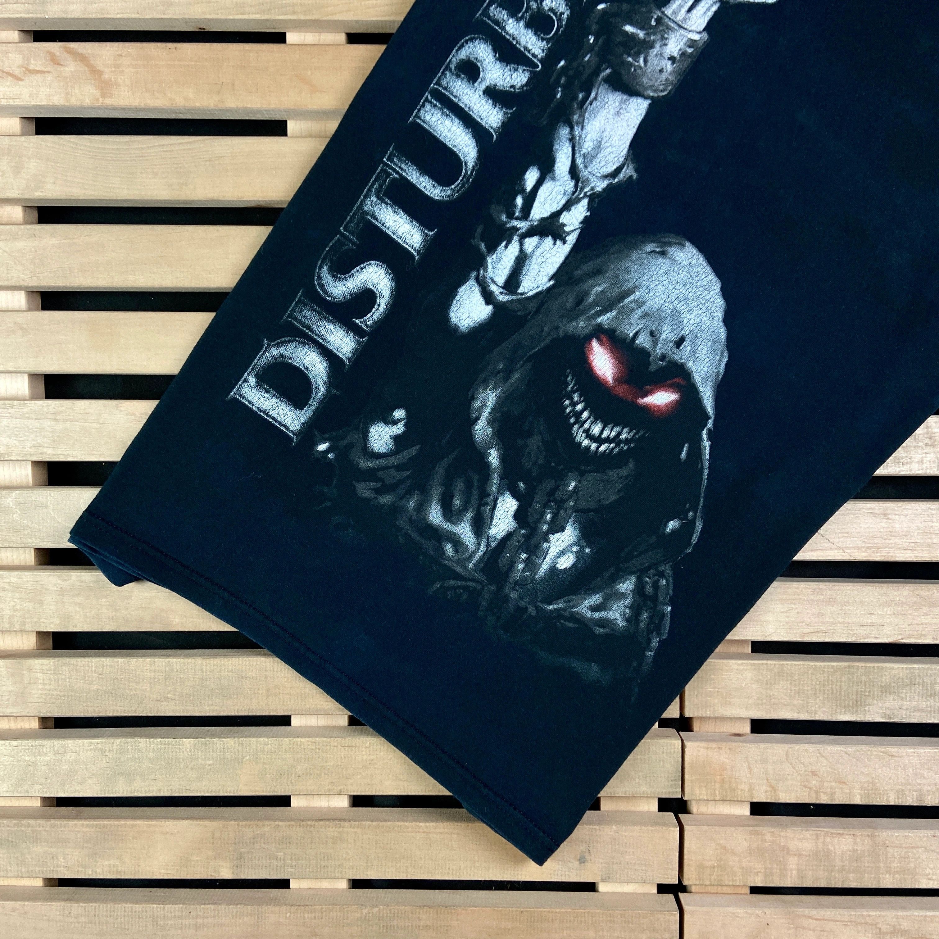 Band Tees × Vintage Mens Vintage T Shirt Disturbed Size L Size US L / EU 52-54 / 3 - 3 Thumbnail