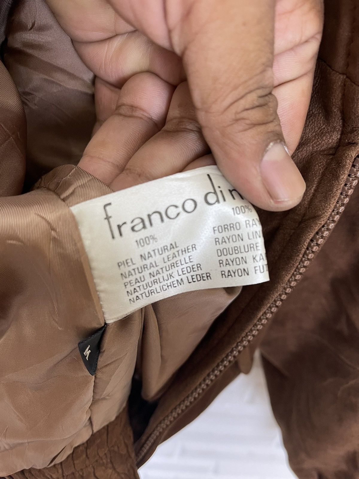 Vintage FRANCO DI MARCO VERONA LEATHER JACKET Size US M / EU 48-50 / 2 - 10 Thumbnail