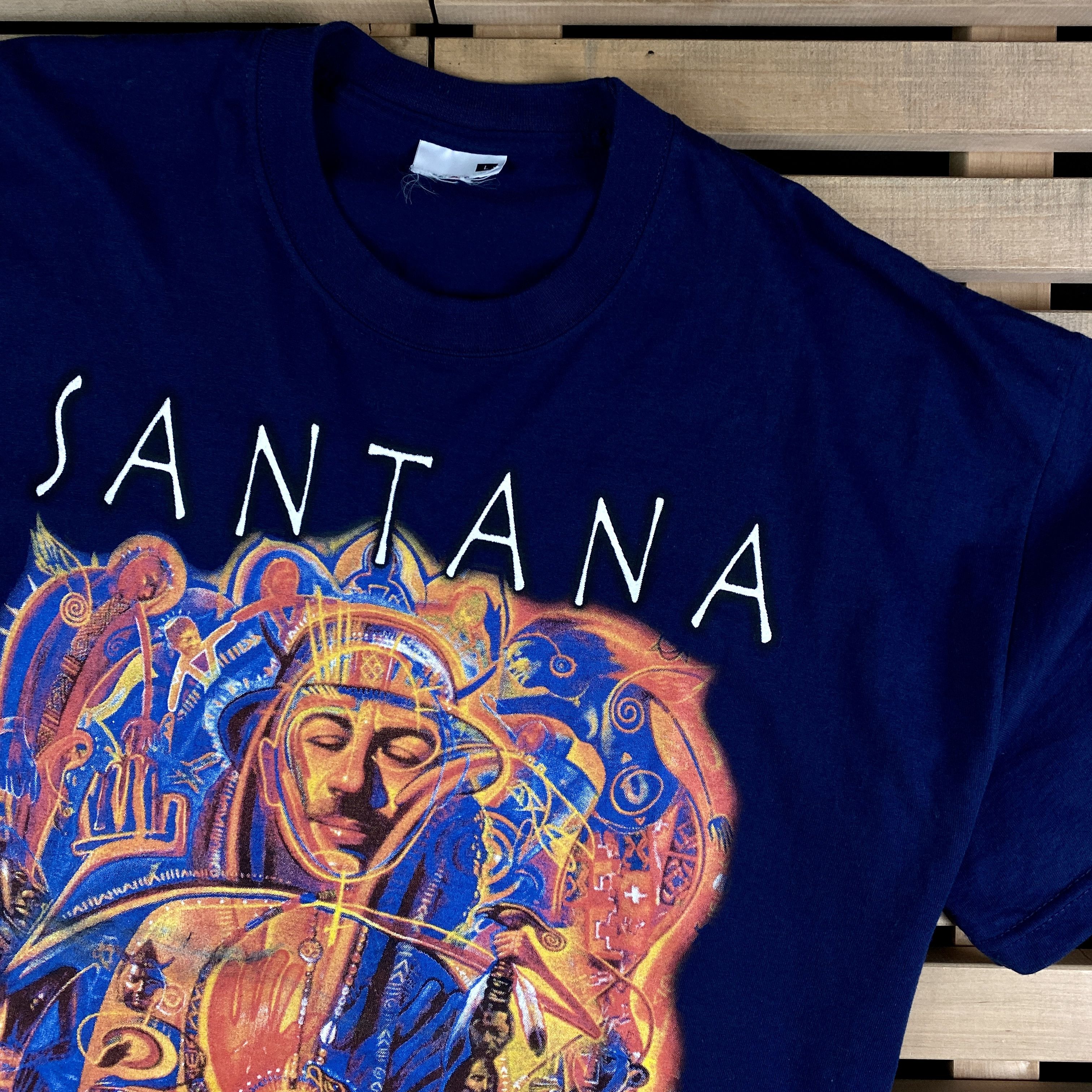 Band Tees × Vintage Mens Vintage T Shirt Santana 2004 Size L Size US L / EU 52-54 / 3 - 2 Thumbnail