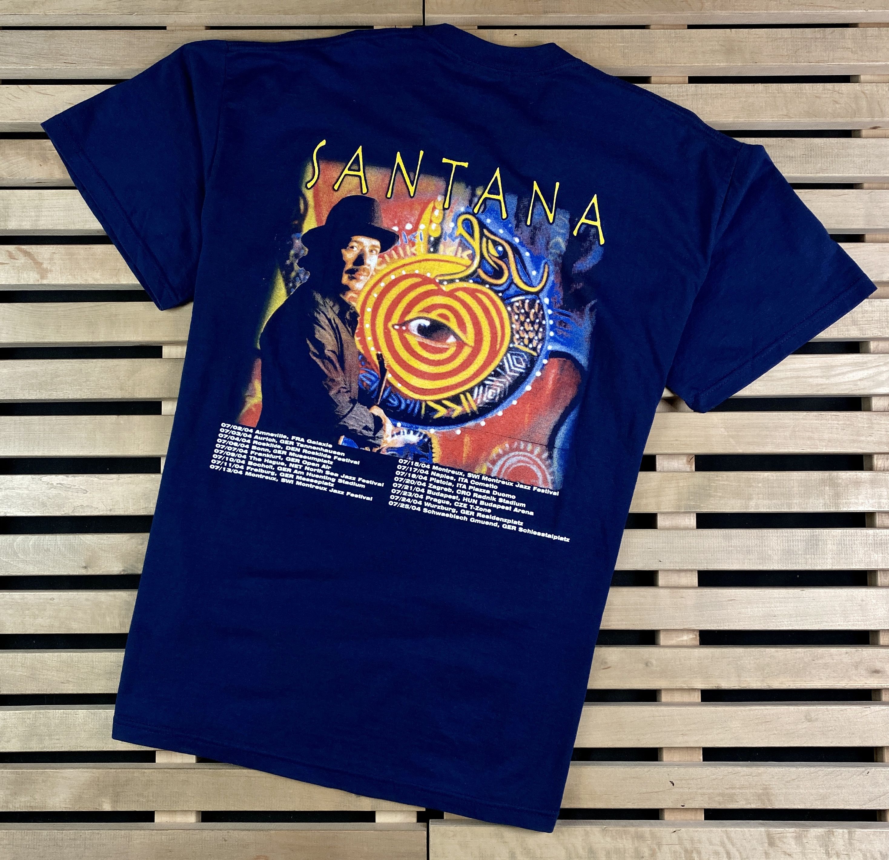 Band Tees × Vintage Mens Vintage T Shirt Santana 2004 Size L Size US L / EU 52-54 / 3 - 5 Thumbnail
