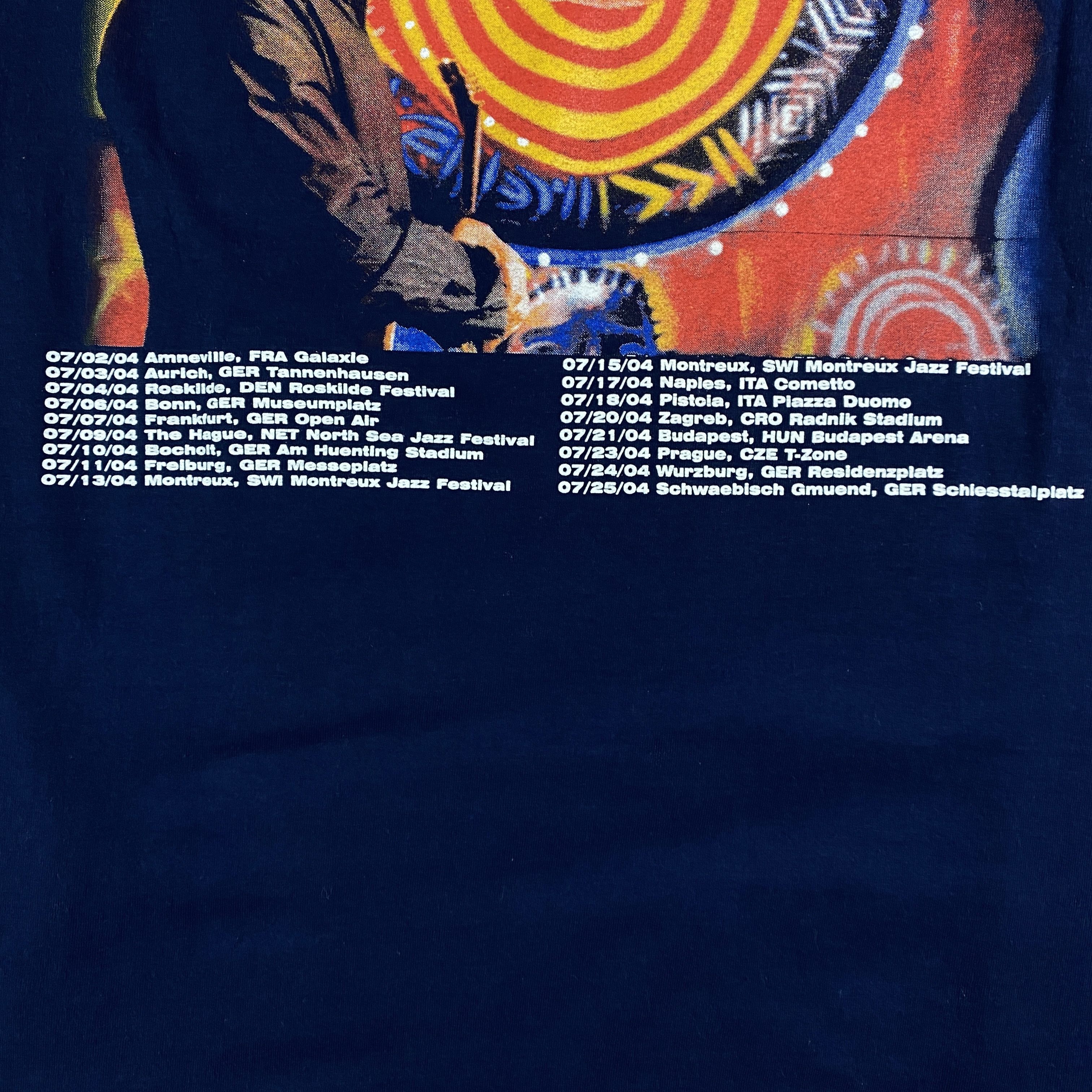 Band Tees × Vintage Mens Vintage T Shirt Santana 2004 Size L Size US L / EU 52-54 / 3 - 6 Thumbnail