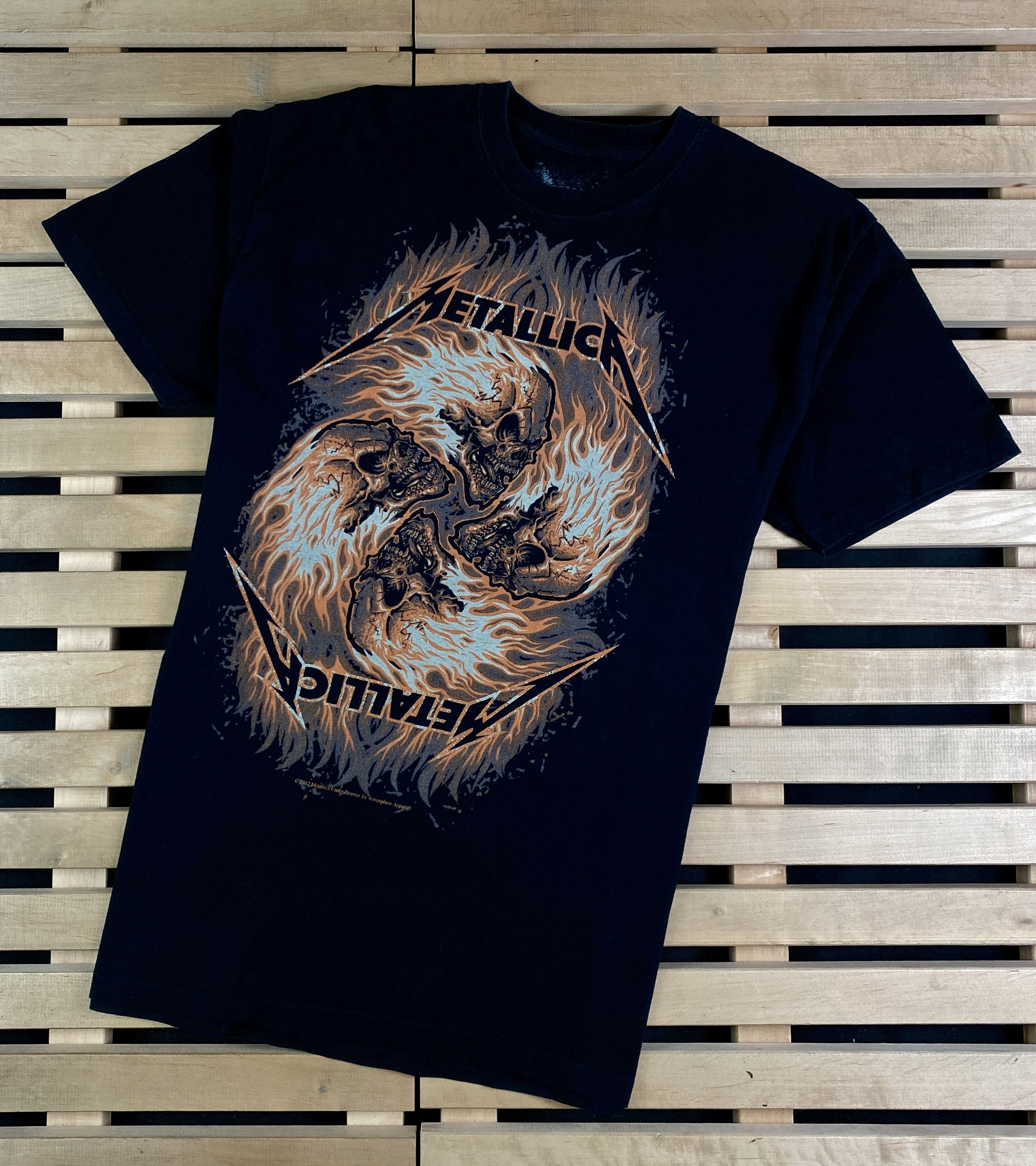 Band Tees × Vintage Mens T Shirt Metallica Vintage Size L 2012 Size US L / EU 52-54 / 3 - 1 Thumbnail