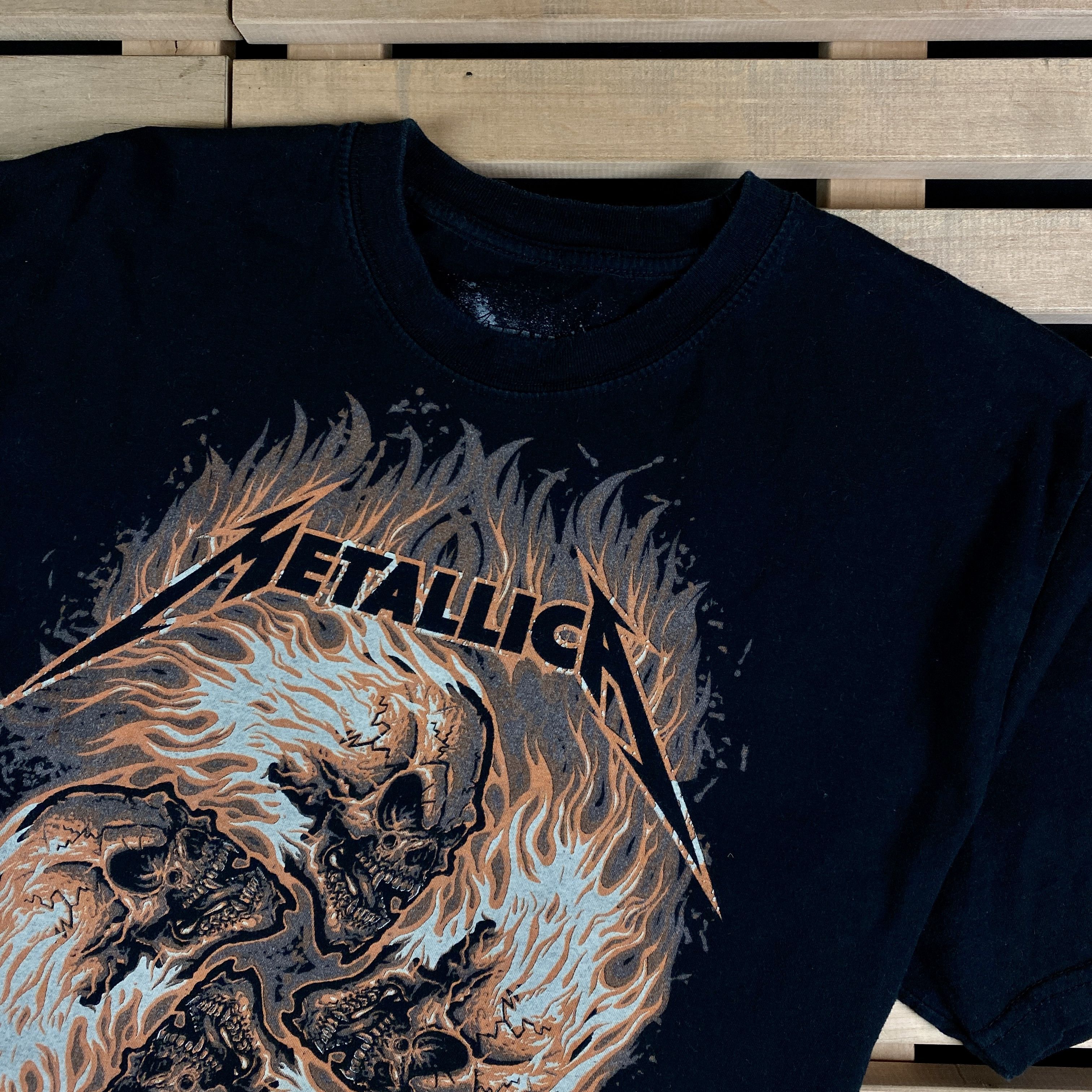 Band Tees × Vintage Mens T Shirt Metallica Vintage Size L 2012 Size US L / EU 52-54 / 3 - 2 Thumbnail
