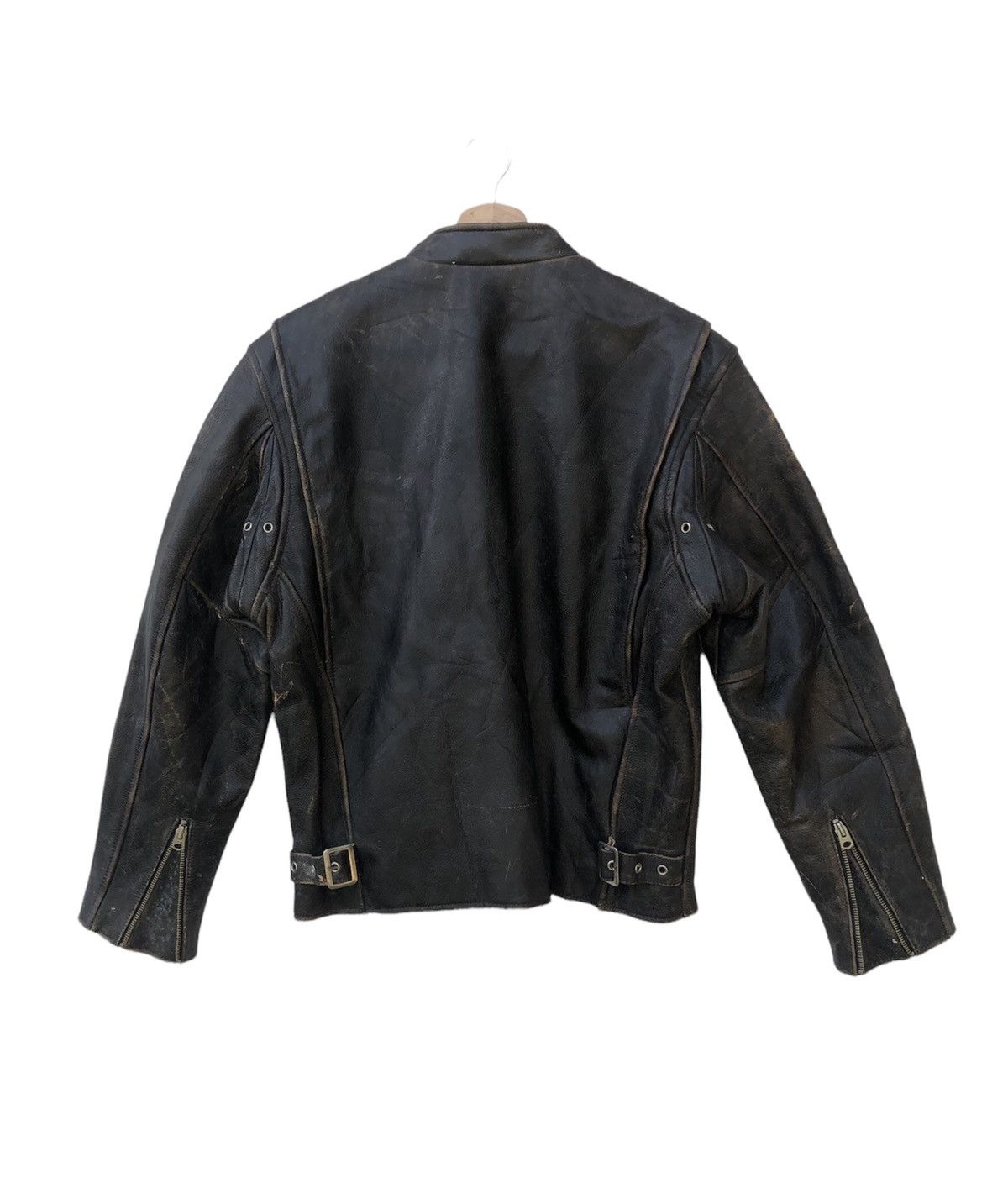 Genuine Leather 🔥Vtg Freedom Cafe Racer Cowhide Leather Jacket Size US S / EU 44-46 / 1 - 2 Thumbnail