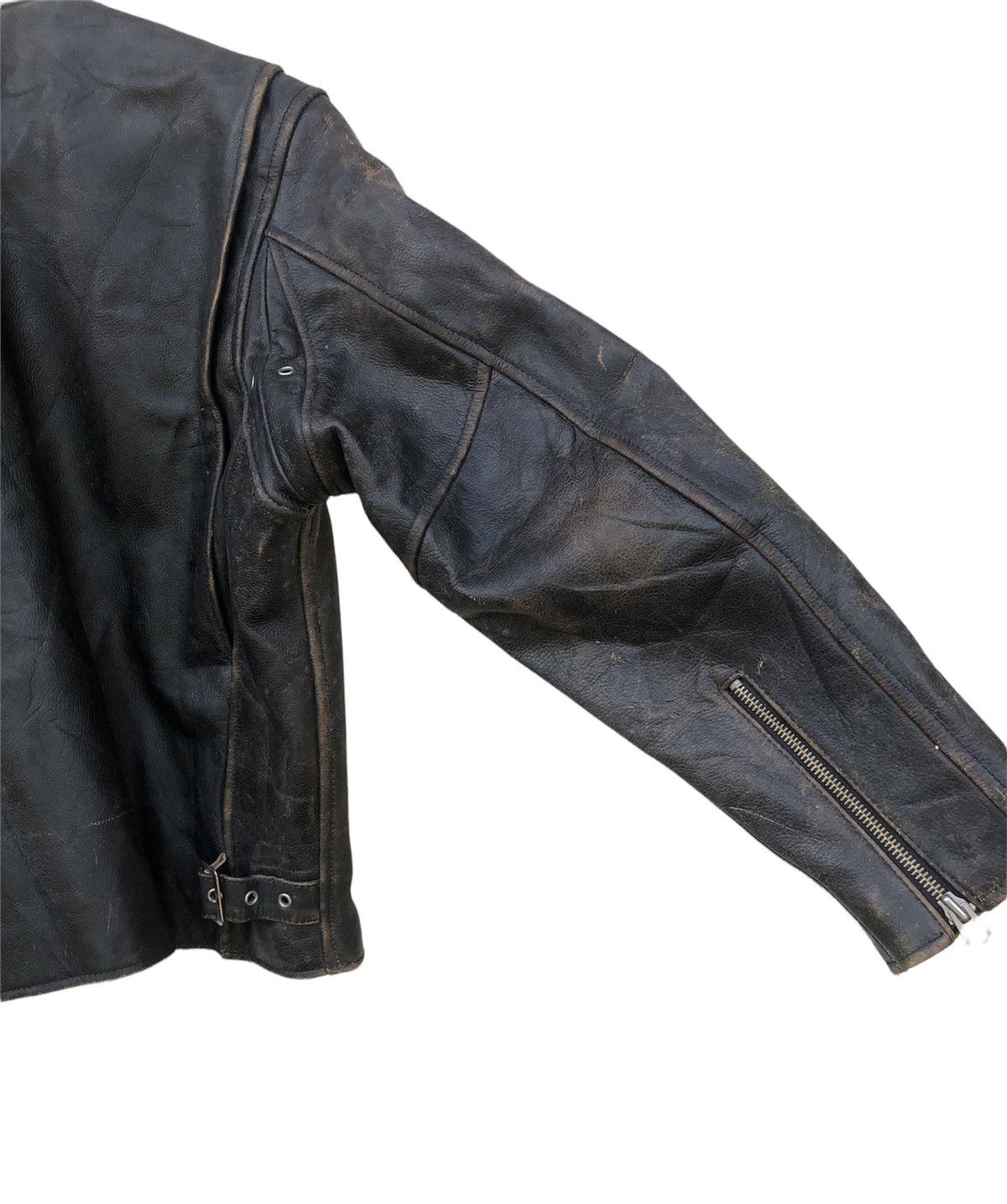 Genuine Leather 🔥Vtg Freedom Cafe Racer Cowhide Leather Jacket Size US S / EU 44-46 / 1 - 6 Thumbnail
