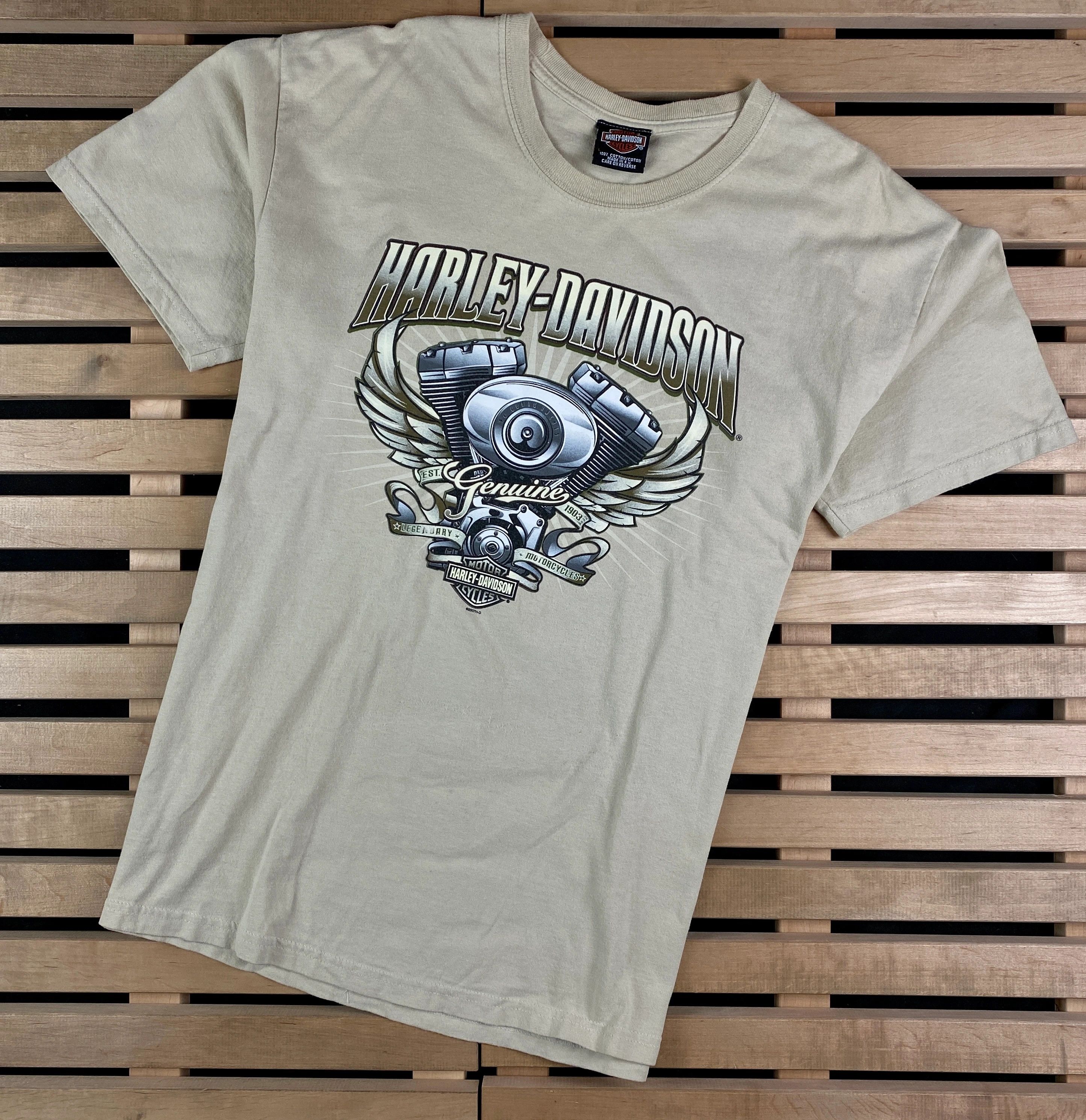 Band Tees × Harley Davidson × Vintage Mens Vintage T Shirt Harley Davidson 2007 Size L Size US L / EU 52-54 / 3 - 1 Thumbnail
