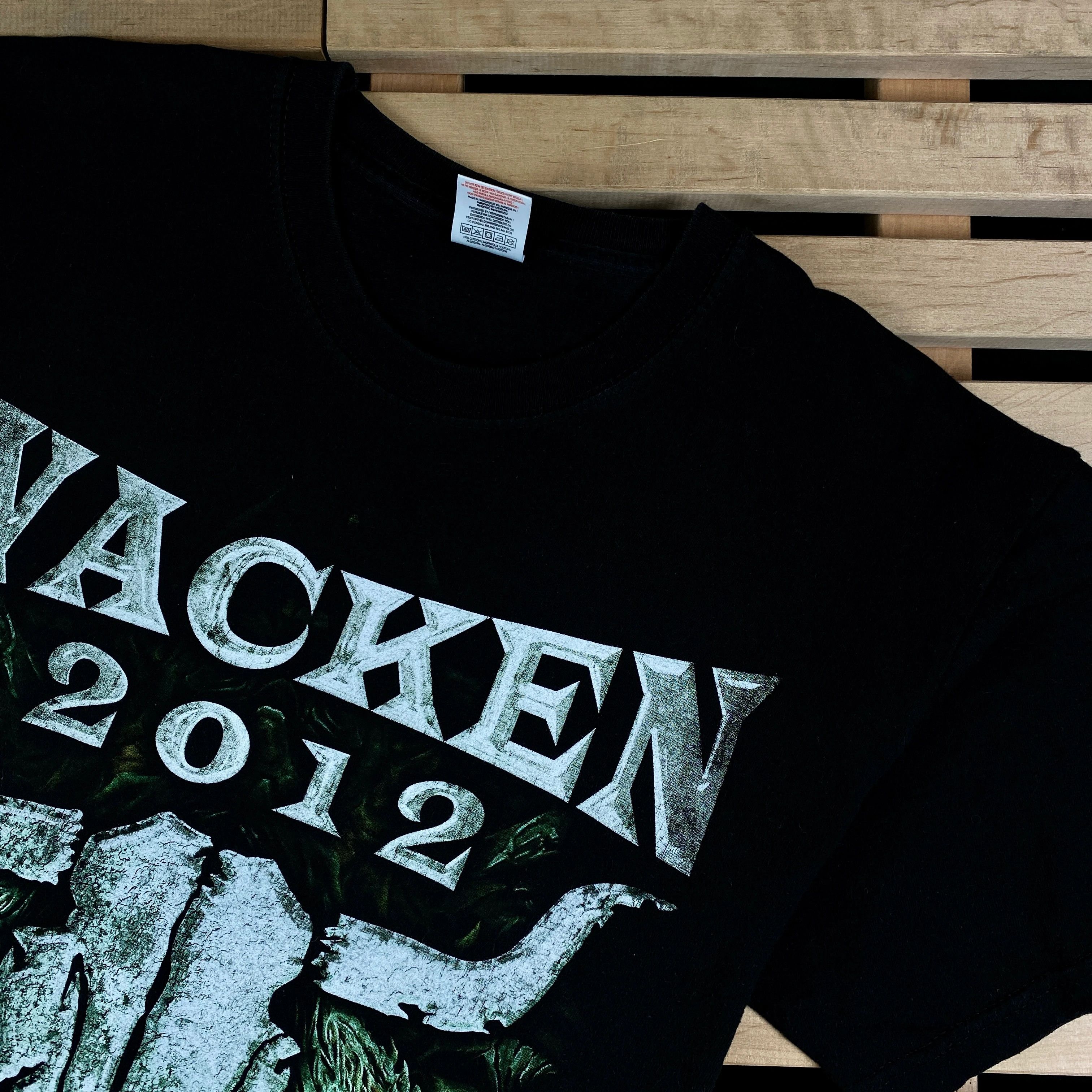 Band Tees × Vintage Mens Vintage T Shirt Wacken 2012 Size L Size US L / EU 52-54 / 3 - 2 Thumbnail