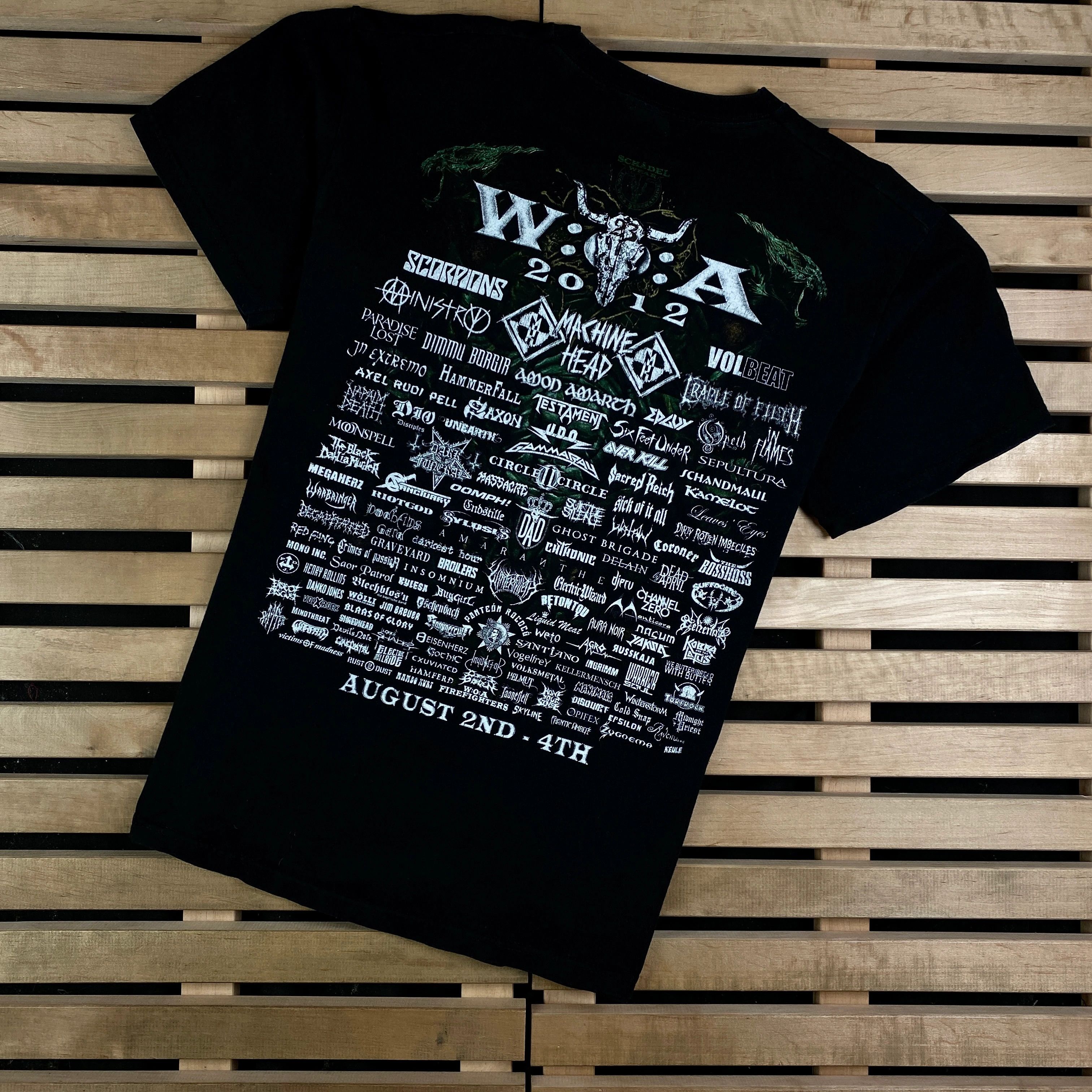 Band Tees × Vintage Mens Vintage T Shirt Wacken 2012 Size L Size US L / EU 52-54 / 3 - 6 Thumbnail