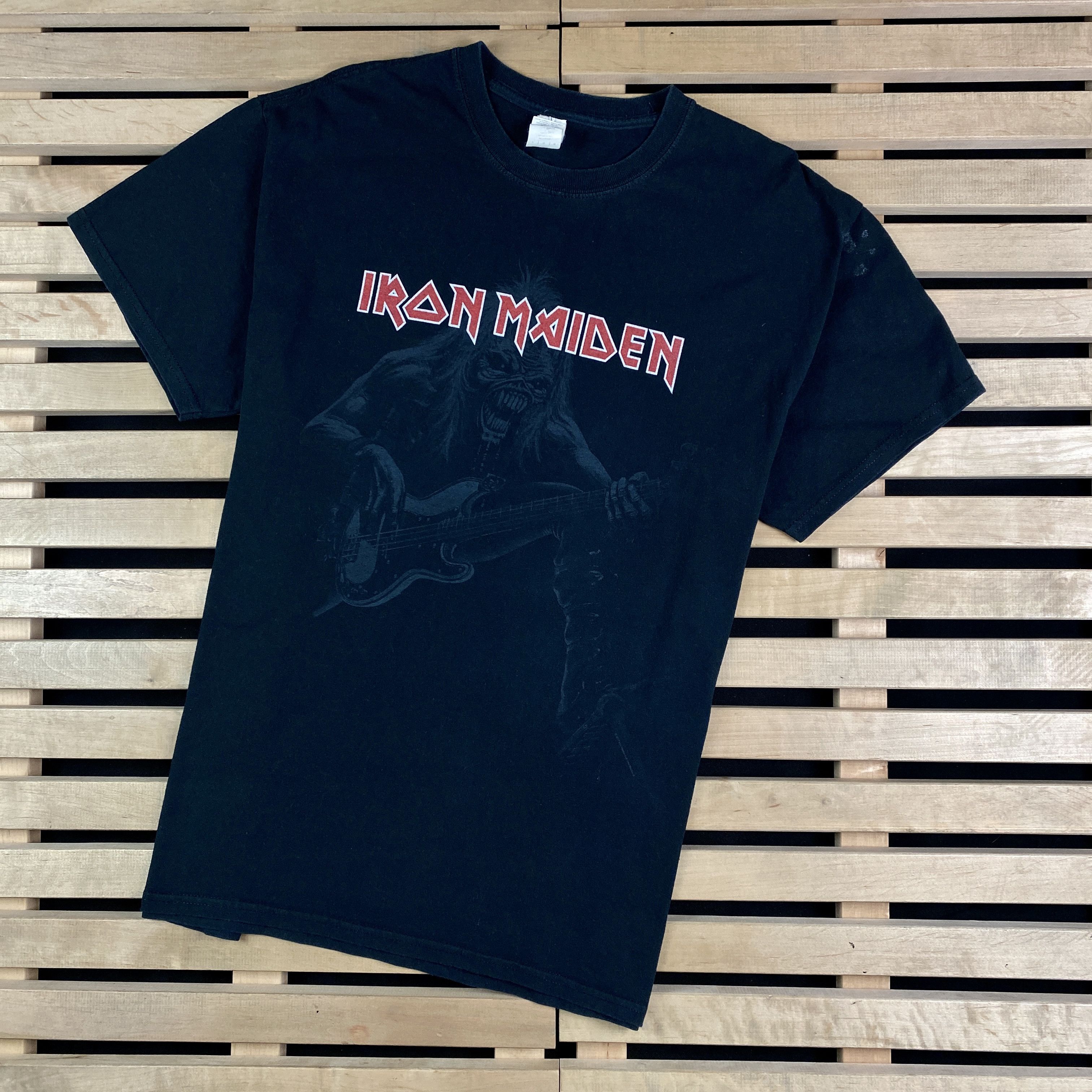 Band Tees × Iron Maiden × Vintage Mens Vintage T Shirt Iron Maiden Size L Size US L / EU 52-54 / 3 - 1 Thumbnail