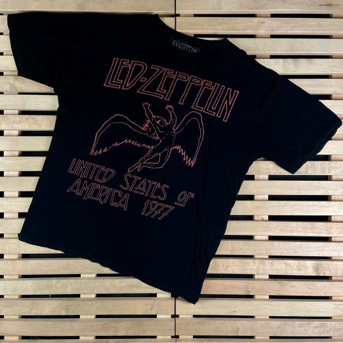 Band Tees × Vintage Mens Vintage T Shirt Led Zeppelin Size XL Size US L / EU 52-54 / 3 - 1 Thumbnail